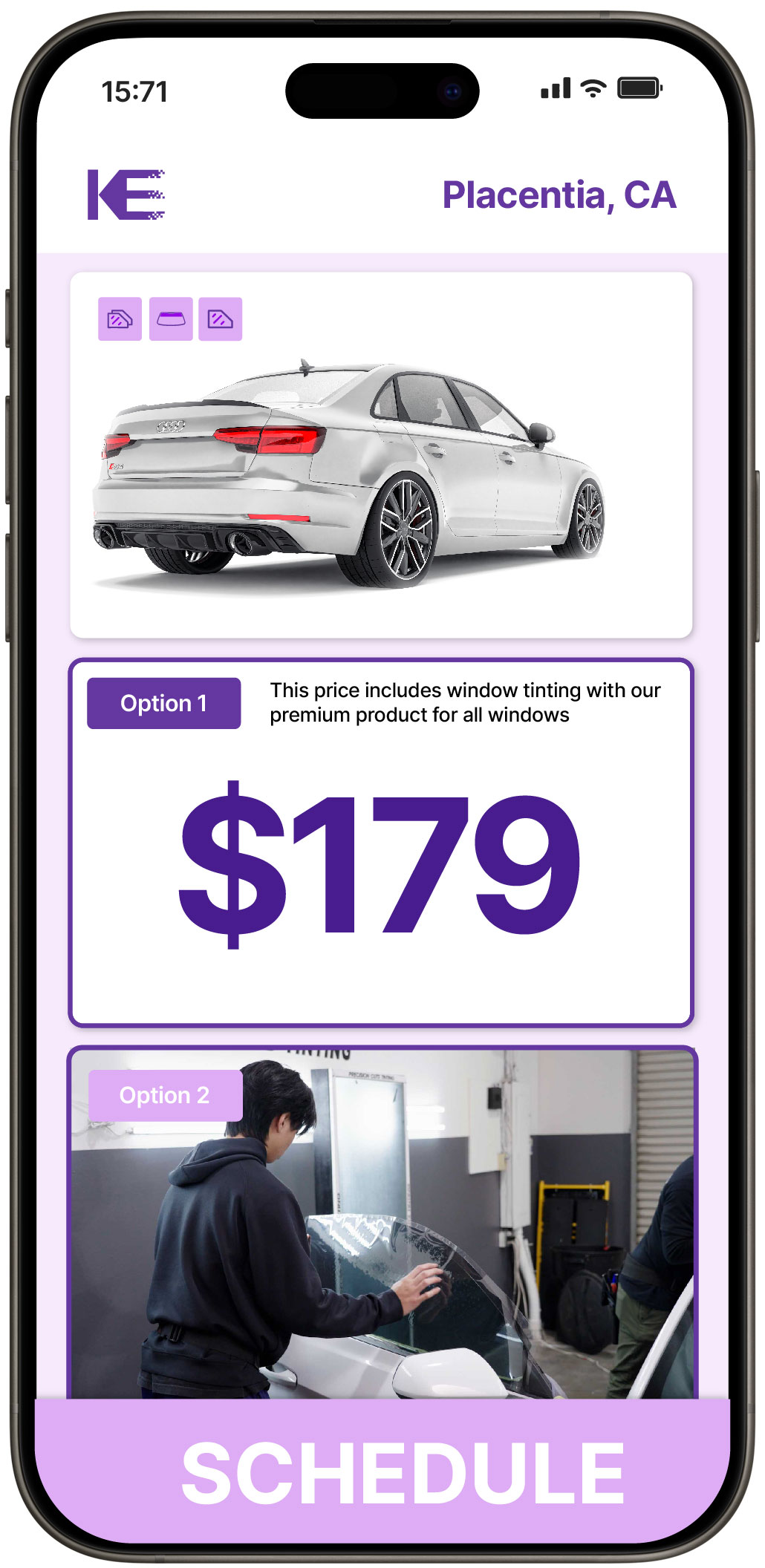 View Competitive Car Window Tinting Prices in Placentia, California