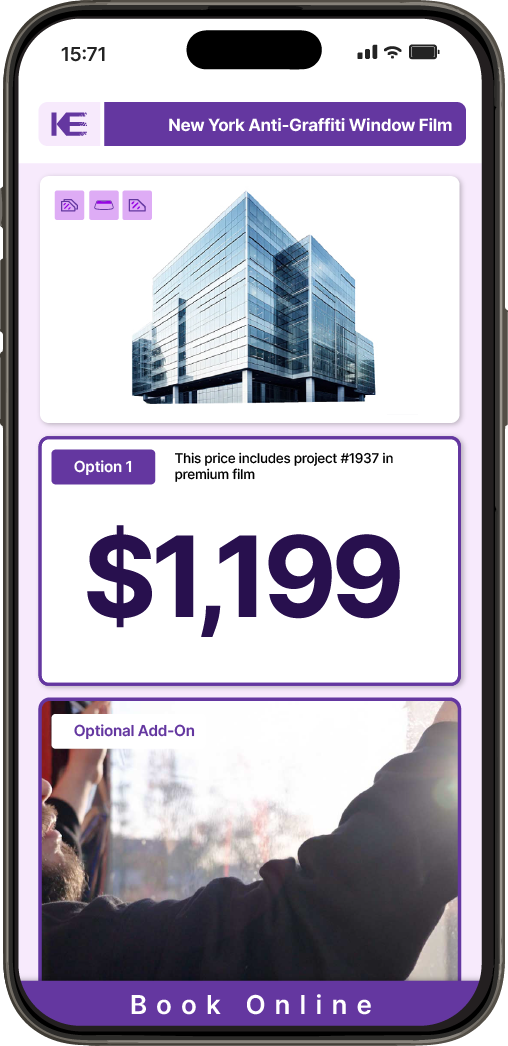Get Anti-Graffiti Window Film Pricing on Your Phone in New York