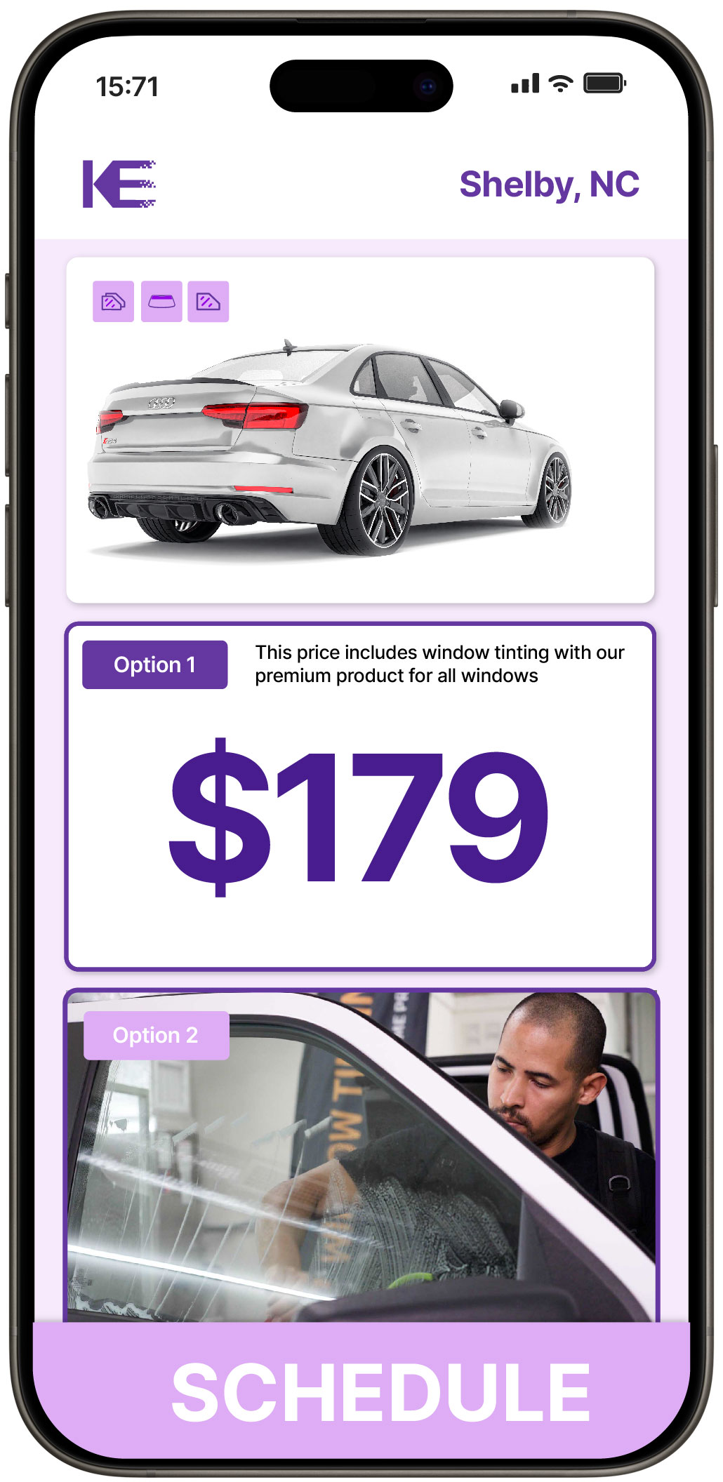 View Affordable Car Window Tinting Rates in Shelby, North Carolina