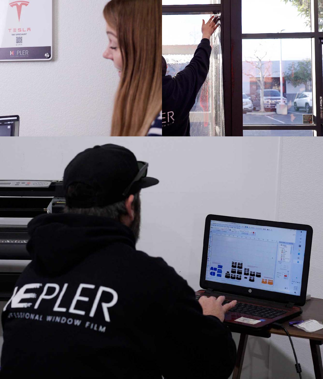 Ceramic Window Tinting Expert Cutting Film in Nixa, Missouri