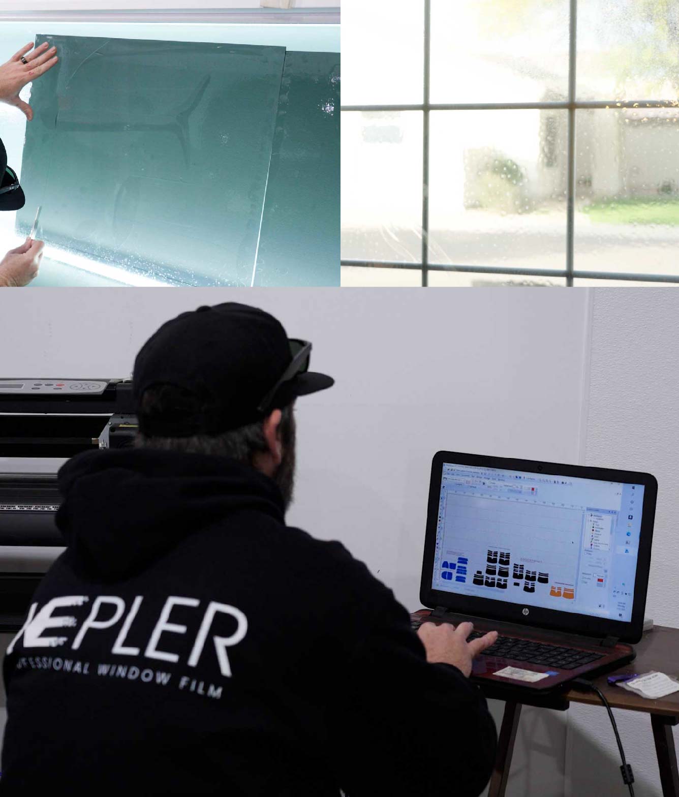 Ceramic Window Tinting Expert Cutting Film in Bountiful, Utah