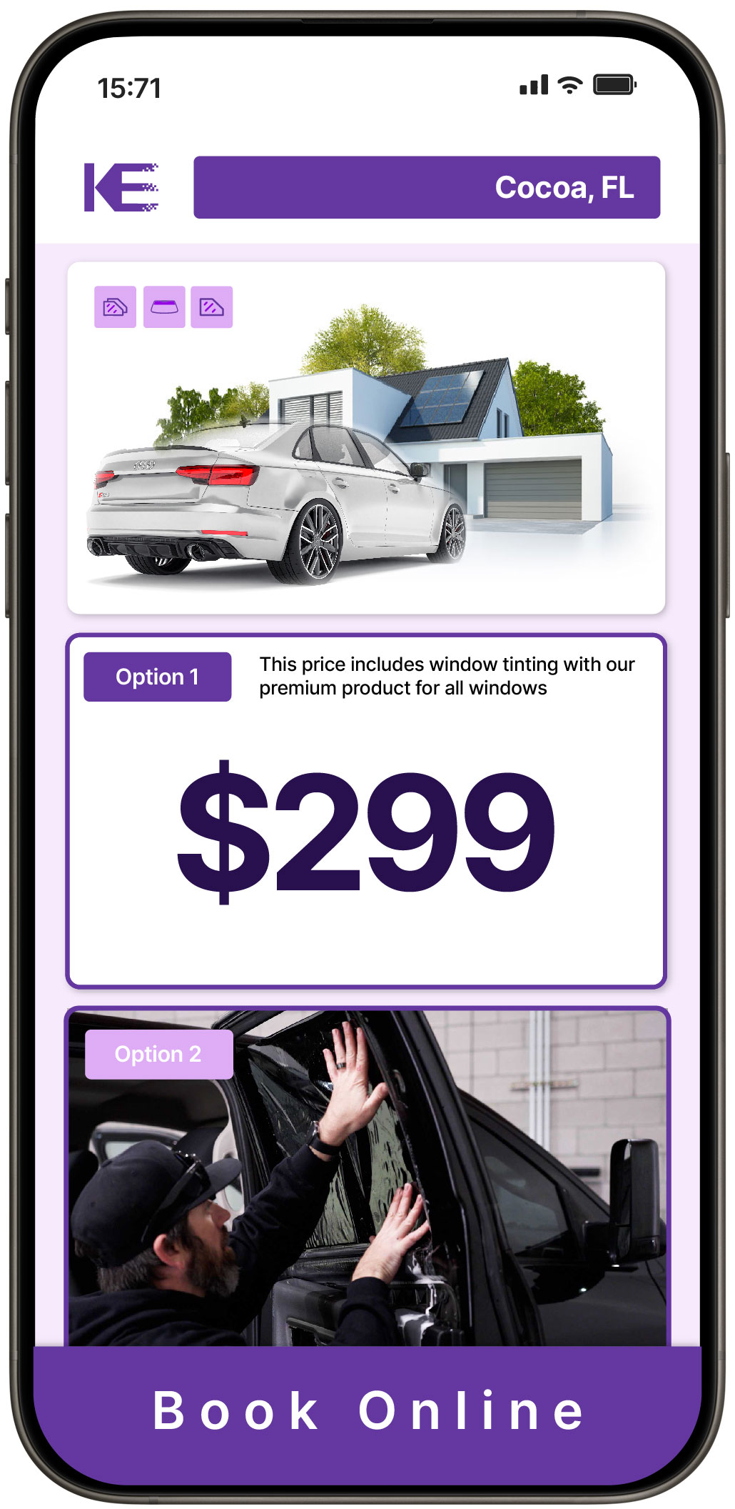 View Competitive Tesla Window Tinting Costs in North Port, Florida
