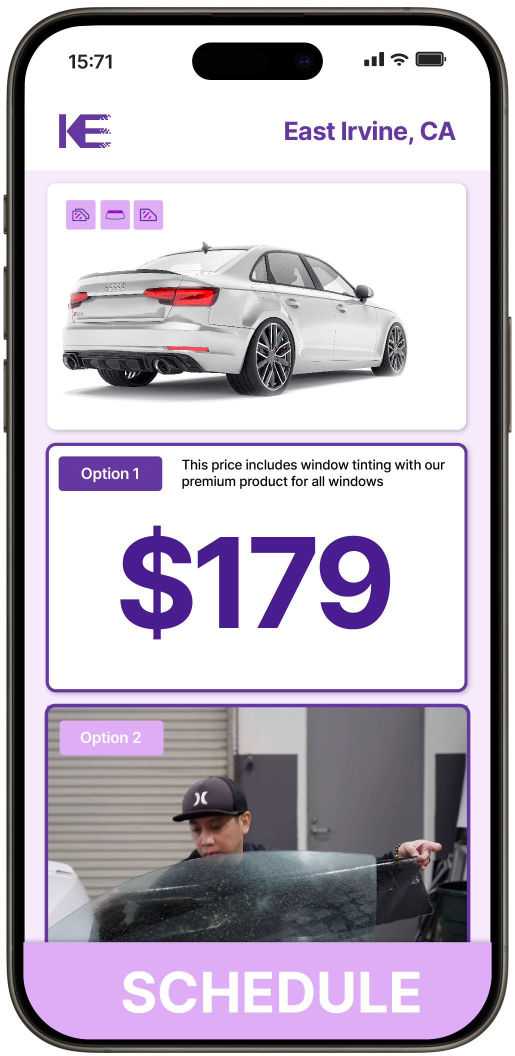 View Reasonable Car Window Tinting Rates in East Irvine, California