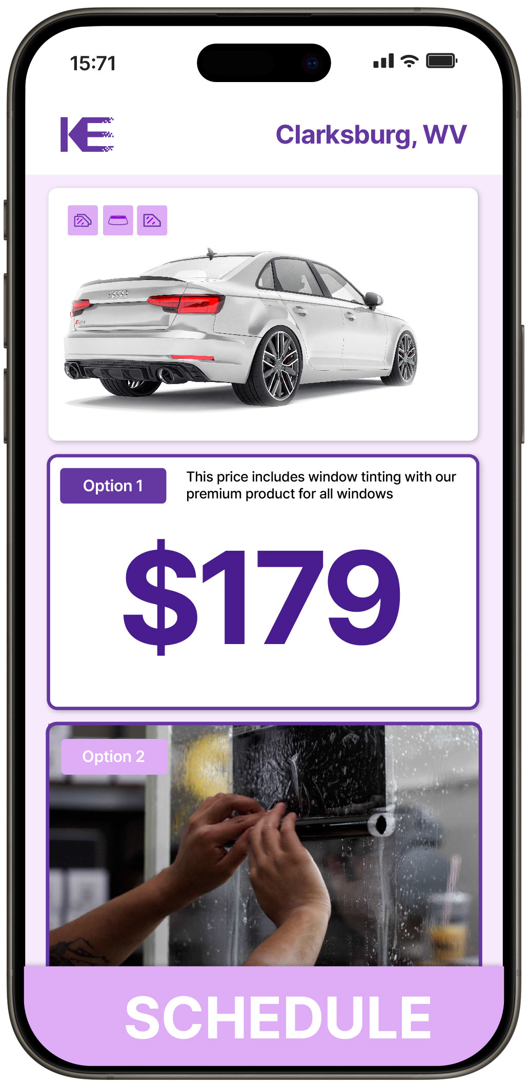 View Affordable Car Window Tinting Rates in Clarksburg, West Virginia