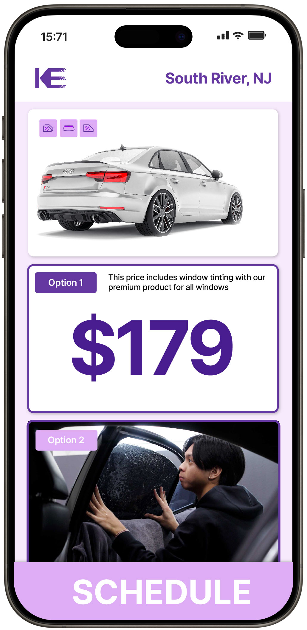 View Reasonable Car Window Tinting Prices in South River, New Jersey