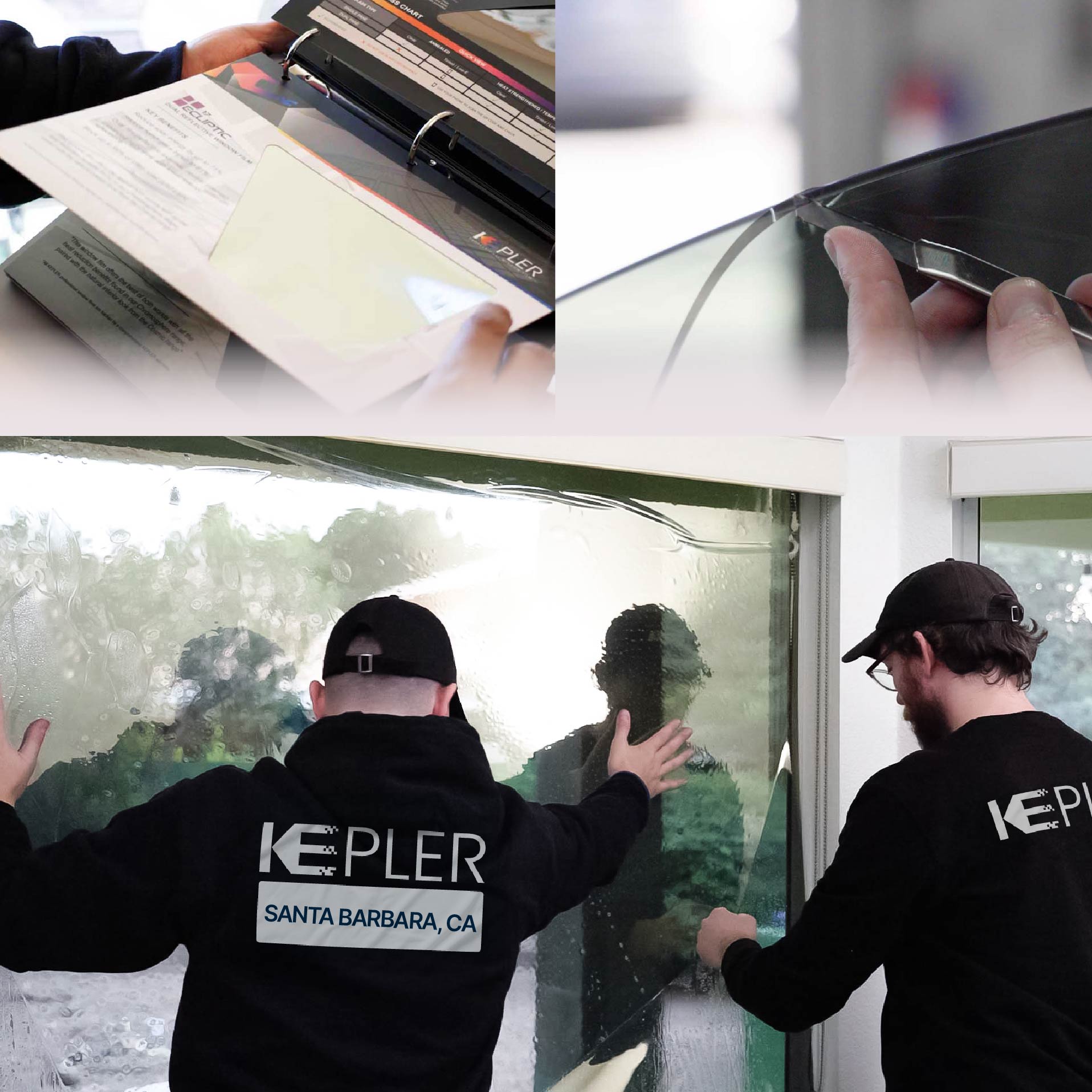Kepler Specialist Performing Commercial Window Tinting in Santa Barbara Santa Barbara
