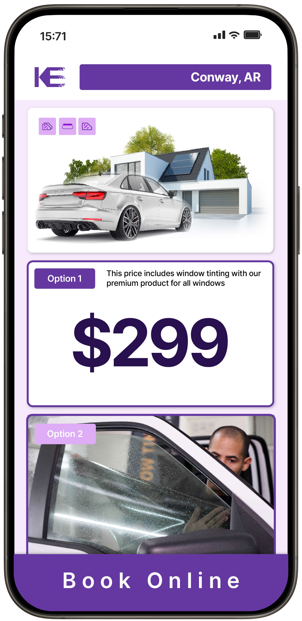 View Reasonable Tesla Window Tinting Rates in Fayetteville, Arkansas