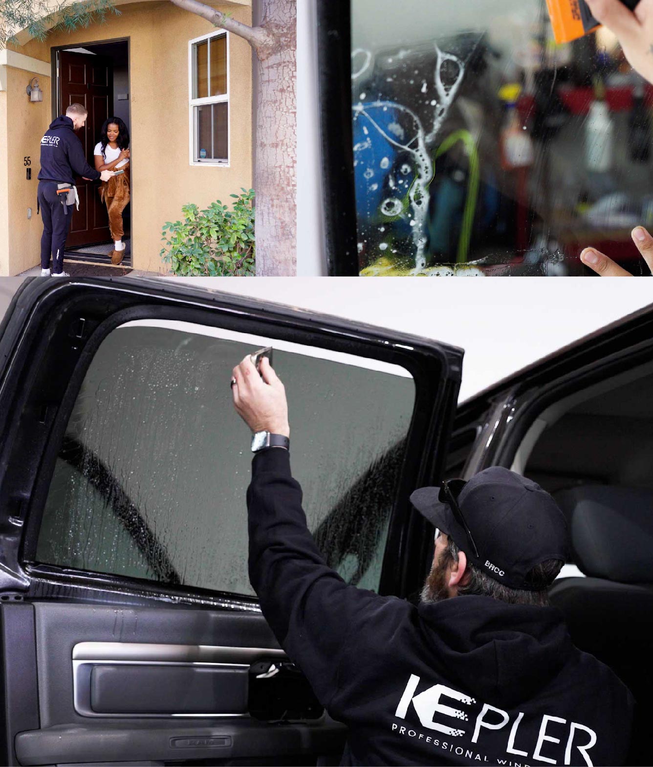 Kepler Window Tinting Specialists at Work in Desert Hot Springs, California