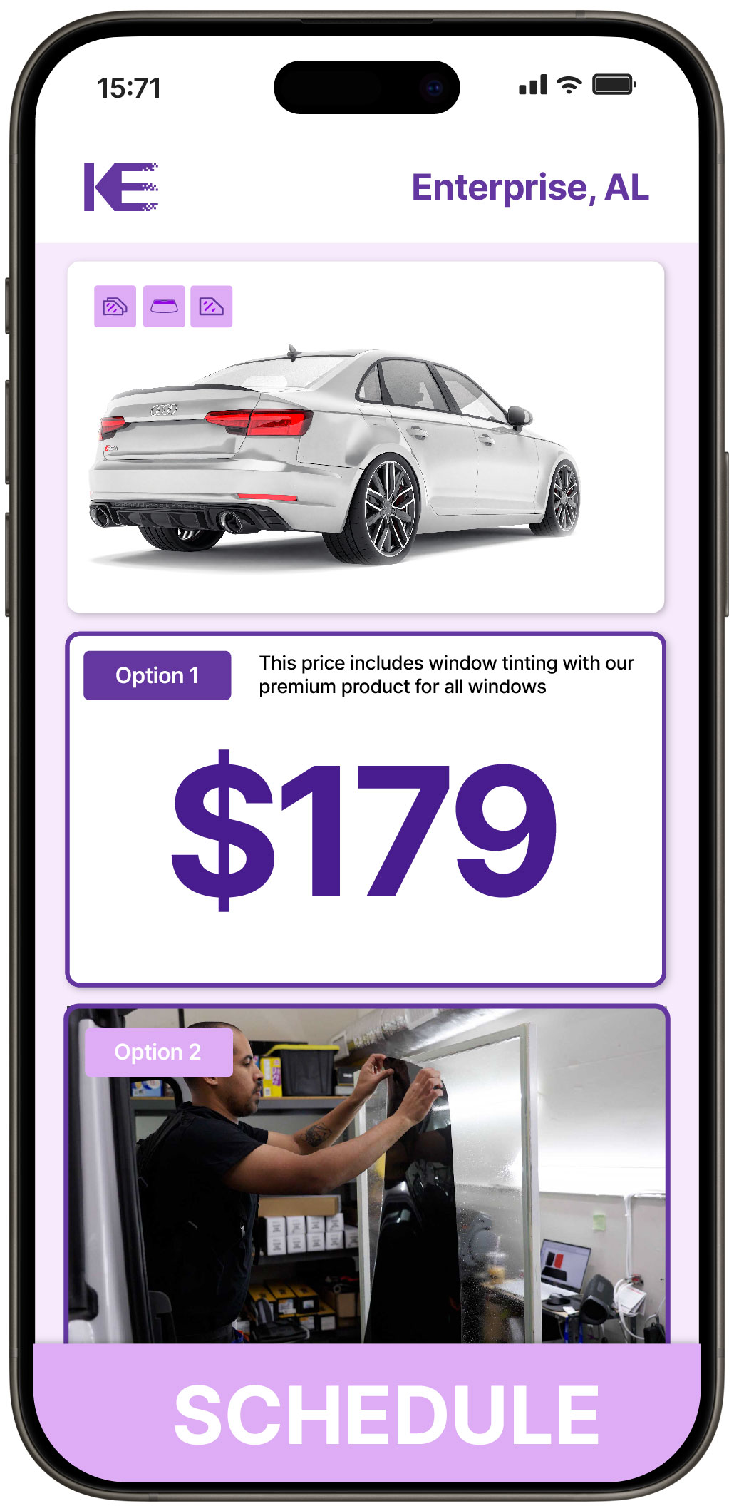 View Affordable Car Window Tinting Rates in Enterprise, Alabama