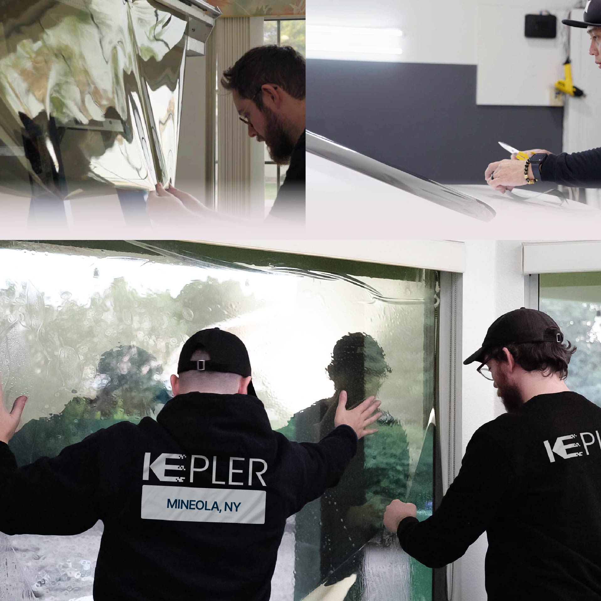 Kepler Specialist Performing Commercial Window Tinting in Mineola Mineola