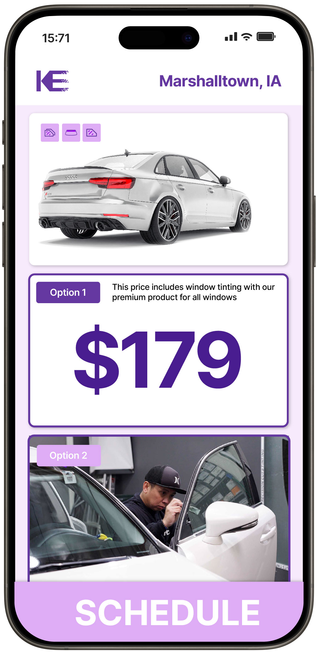 View Affordable Car Window Tinting Prices in Marshalltown, Iowa