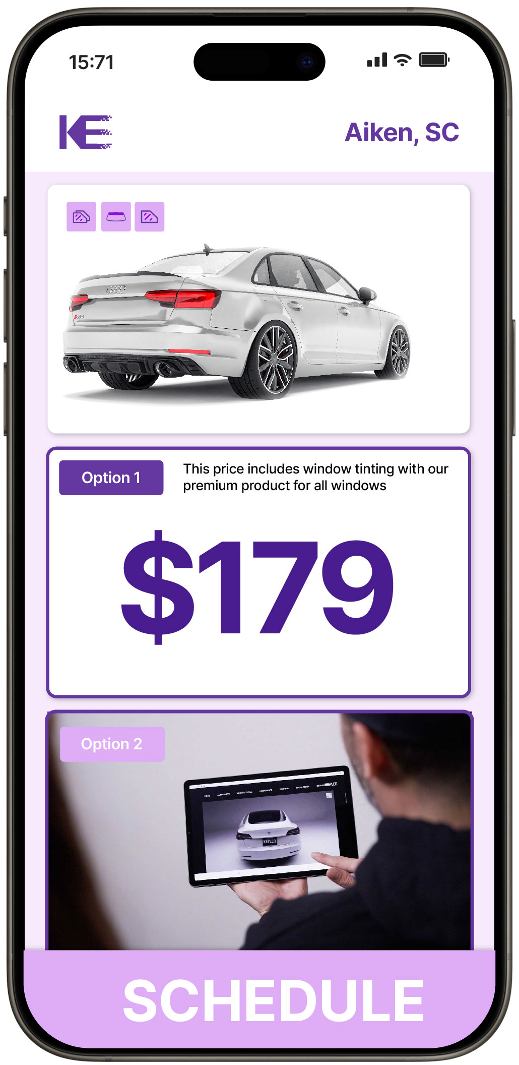 View Affordable Car Window Tinting Rates in Aiken, South Carolina