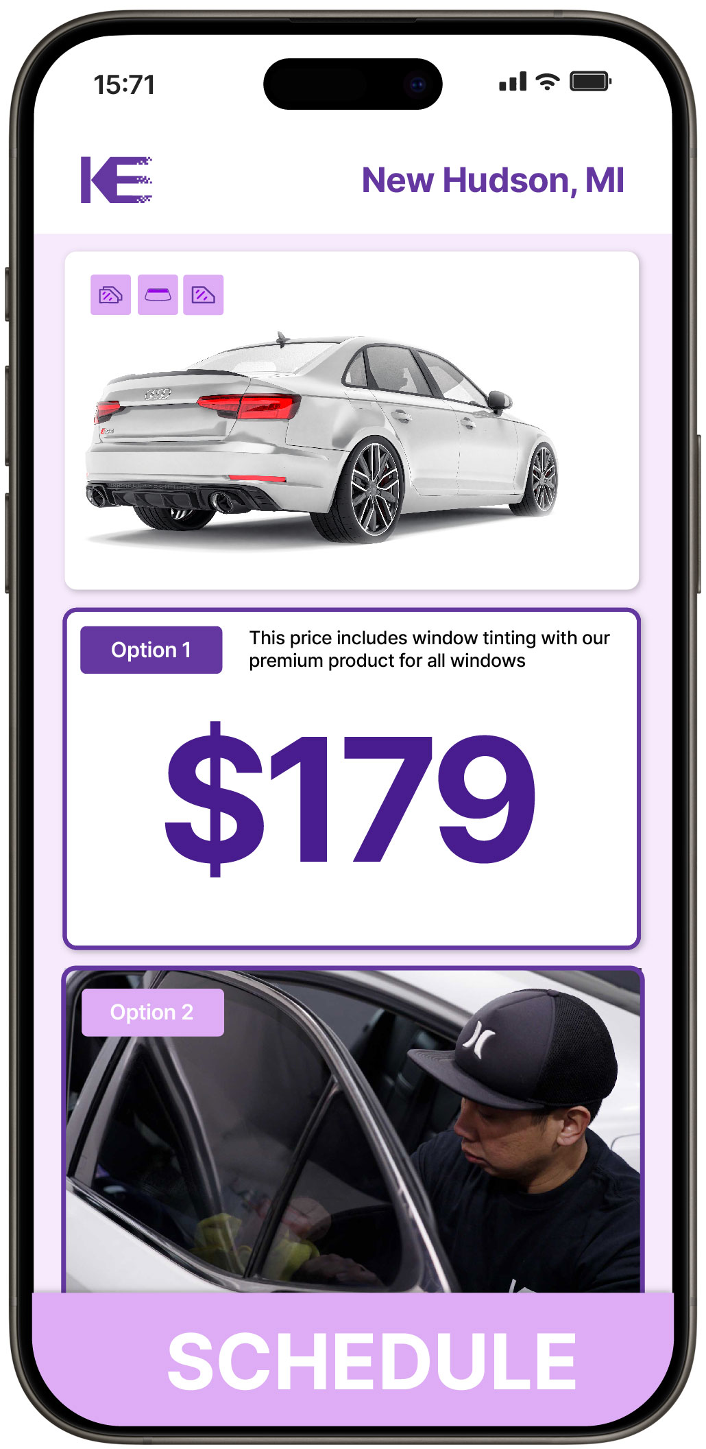 View Reasonable Car Window Tinting Prices in New Hudson, Michigan