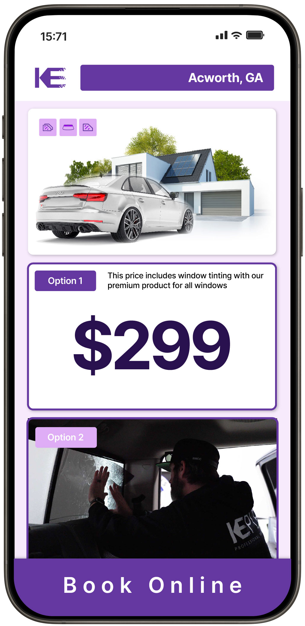 View Reasonable Tesla Window Tinting Rates in Union City, Georgia
