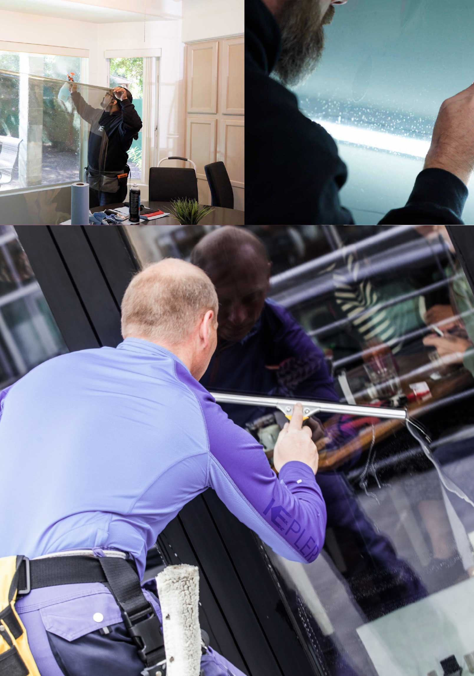 Kepler Expert Applying Anti-Graffiti Window Film to a Ruston Shop Front