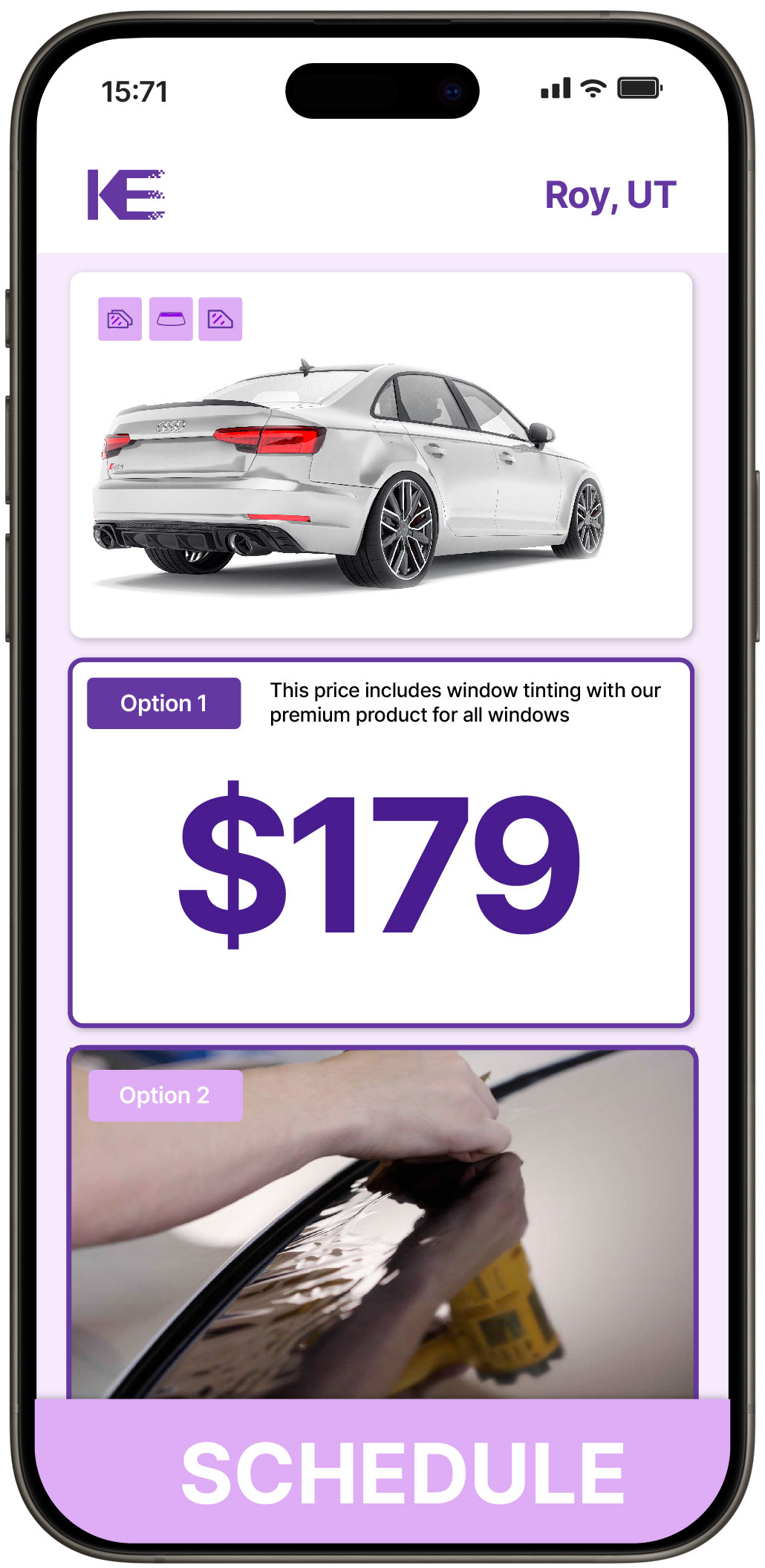 View Affordable Car Window Tinting Rates in Roy, Utah