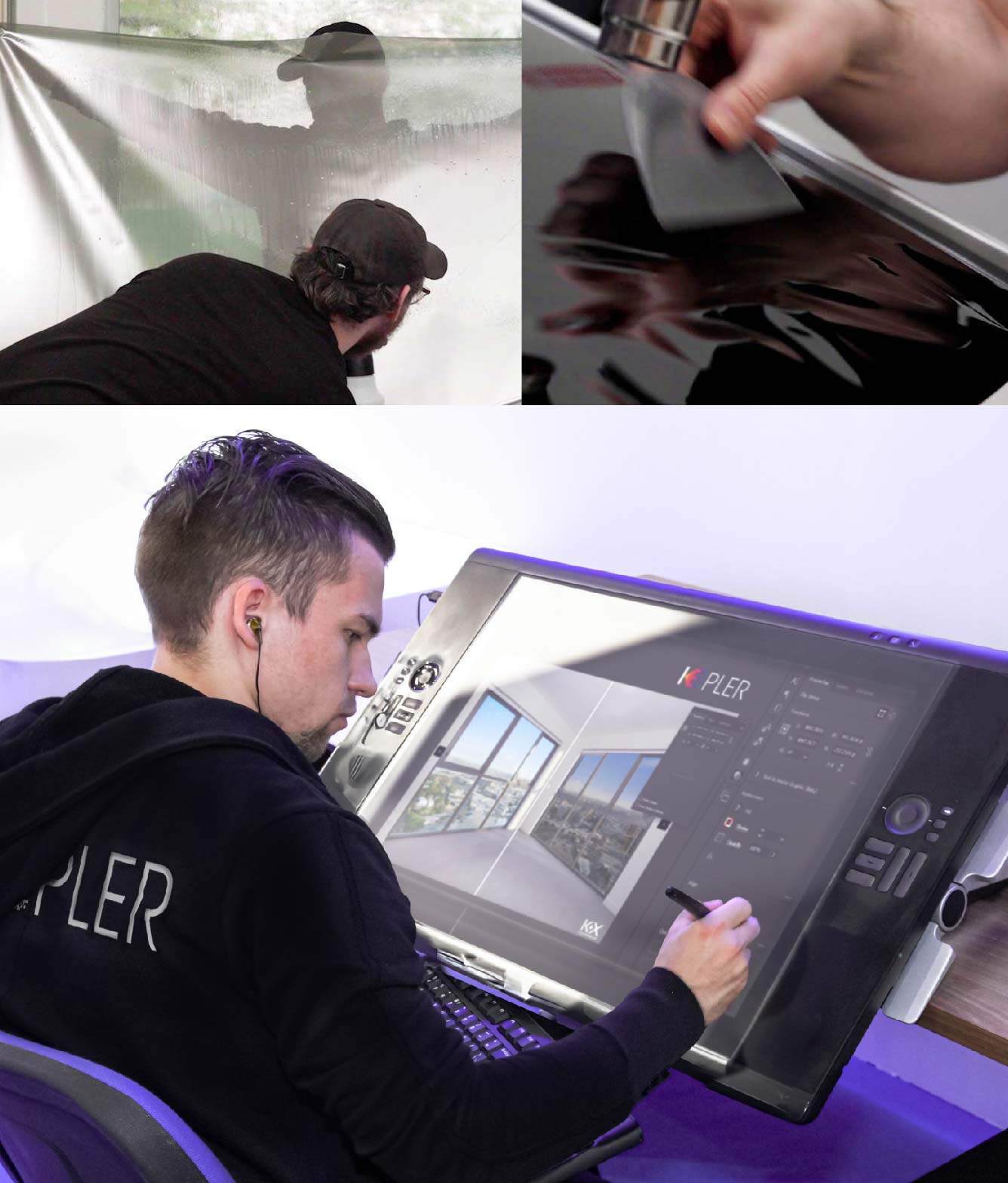 Kepler Specialist Performing Commercial Window Tinting in Burbank Burbank