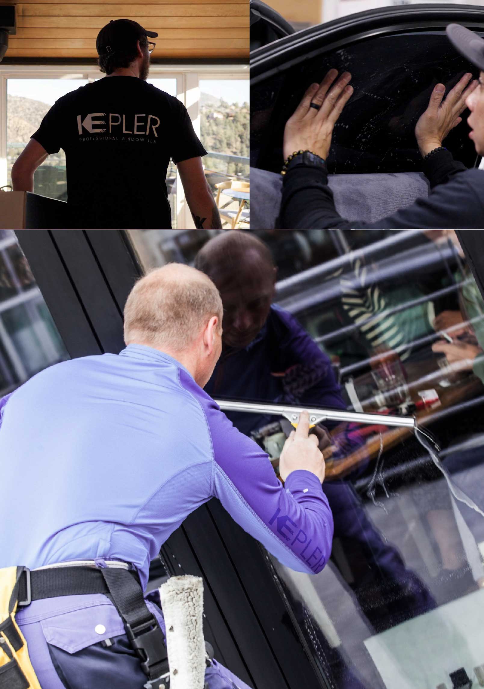 Kepler Expert Applying Anti-Graffiti Window Film to a Hilliard Shop Front