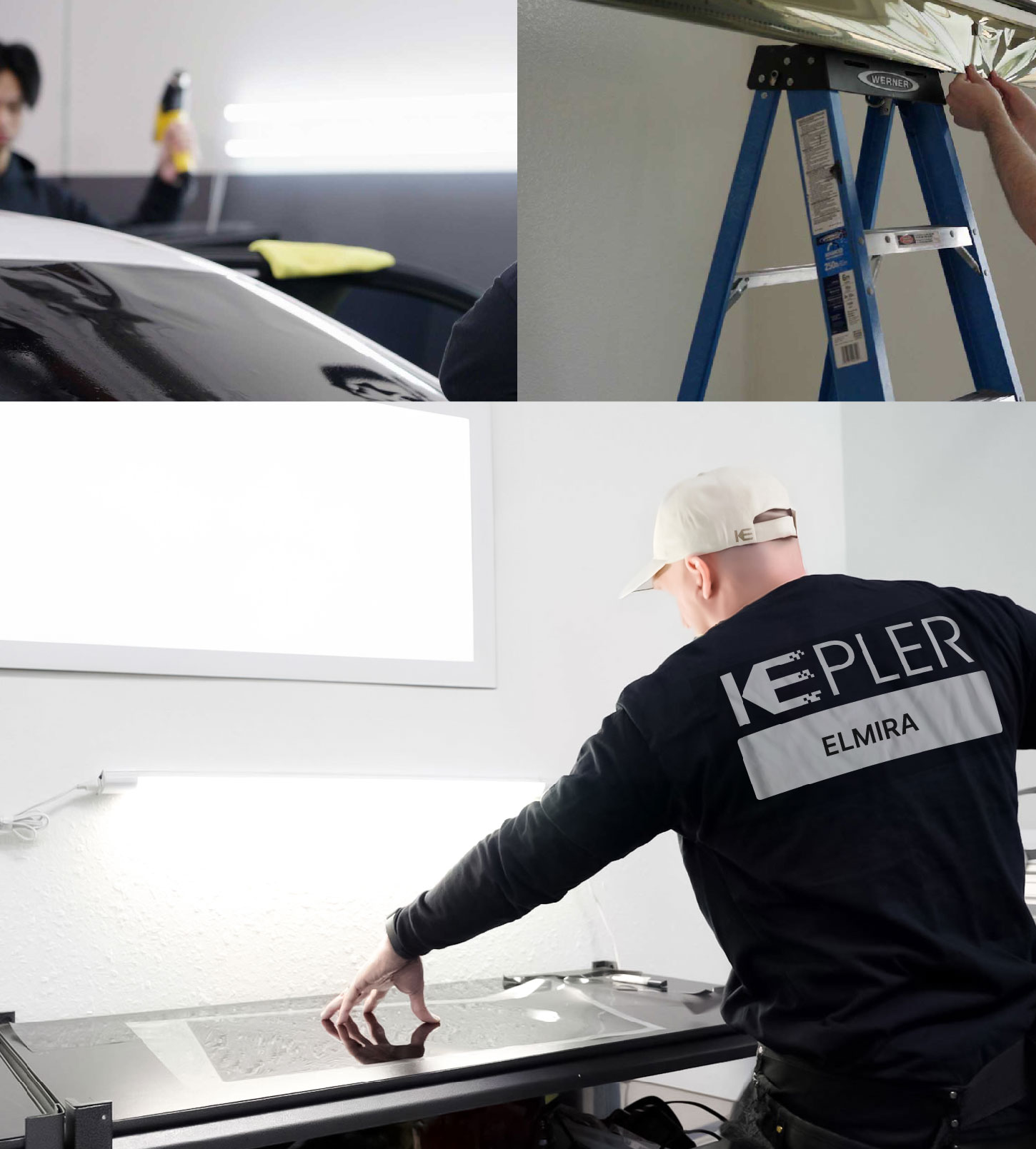 Window Tinting Specialist Cutting Film in Elmira, New York