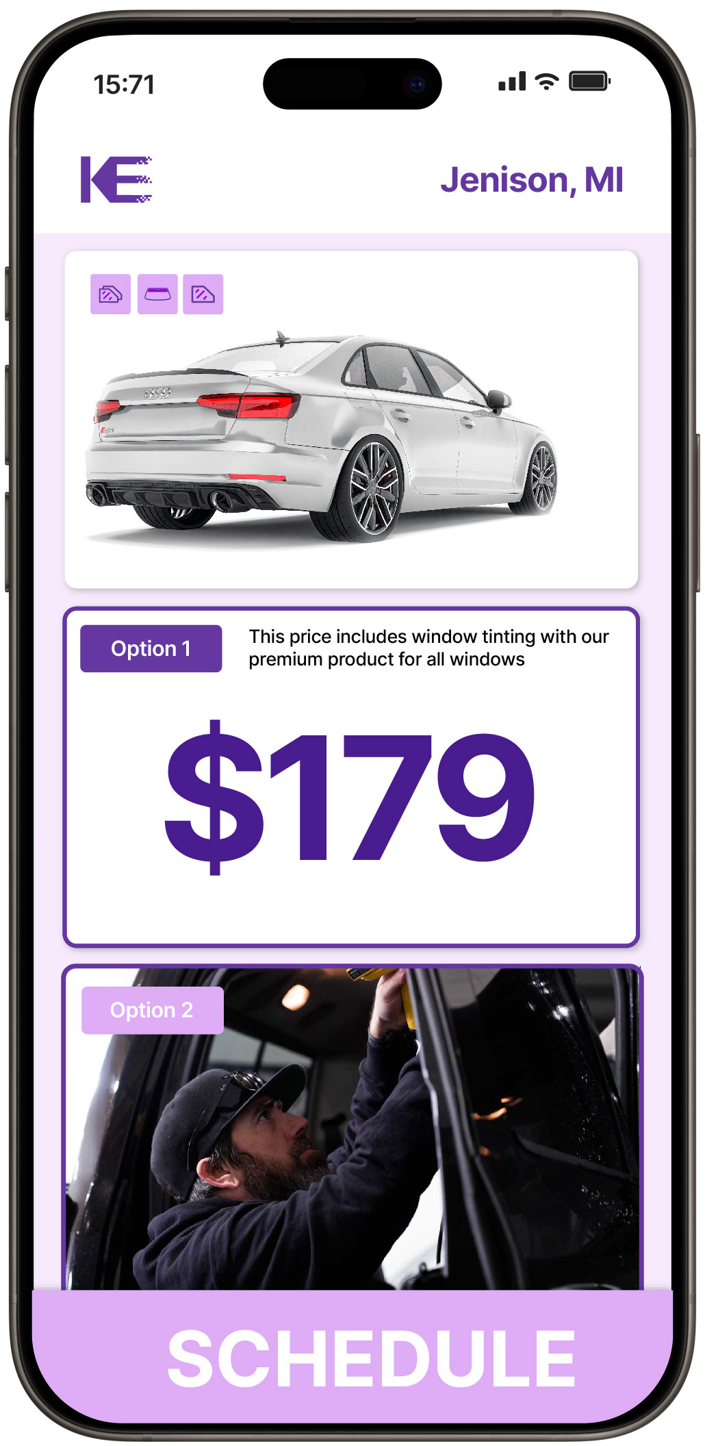 View Competitive Car Window Tinting Prices in Jenison, Michigan