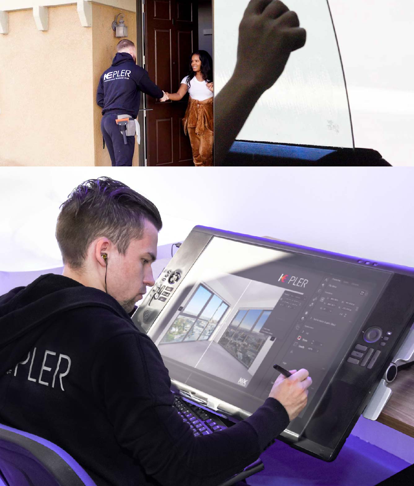 Kepler Specialist Performing Commercial Window Tinting in Sebastian Sebastian
