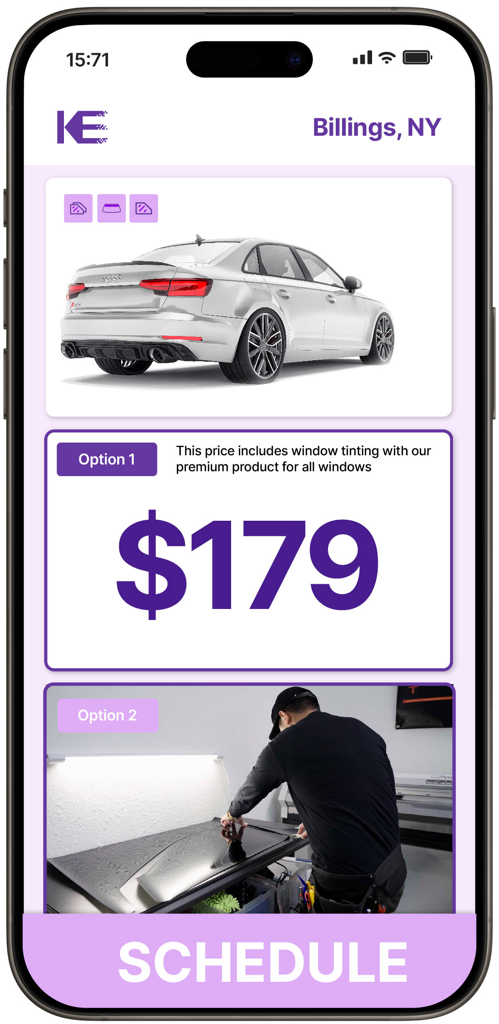 View Reasonable Car Window Tinting Rates in Billings, New York