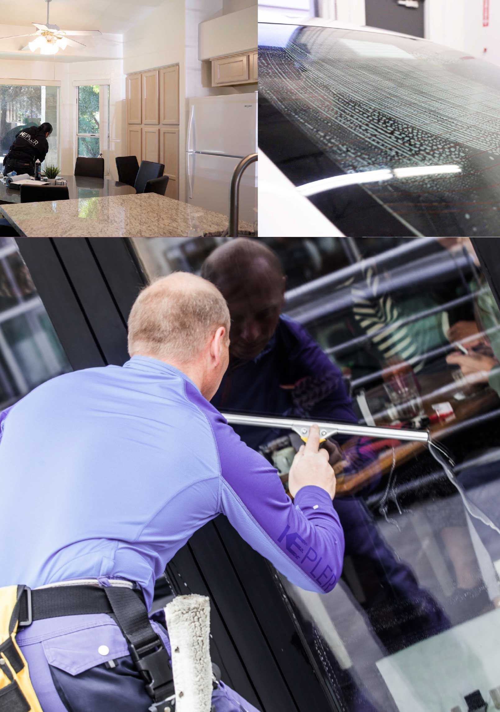 Kepler Expert Applying Anti-Graffiti Window Film to a Bangor Shop Front