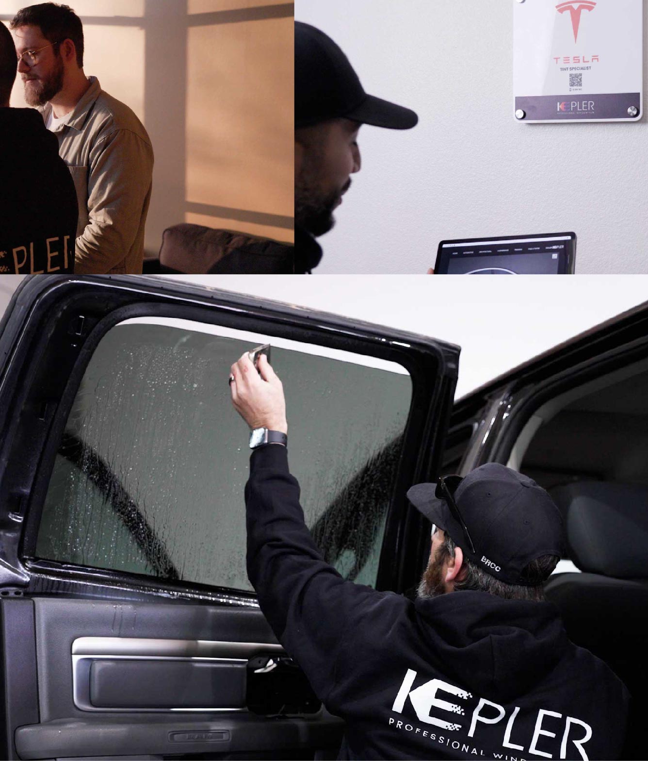 Kepler Window Tinting Specialists at Work in Puyallup, Washington