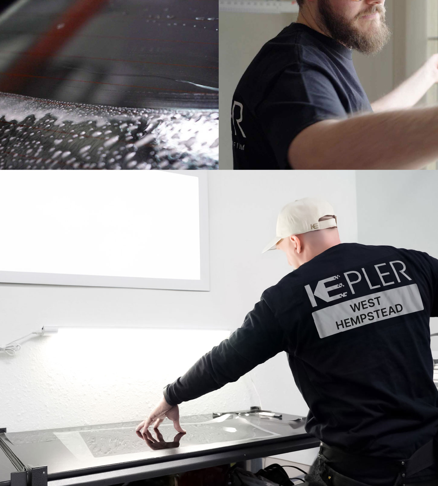 Window Tinting Specialist Cutting Film in West Hempstead, New York