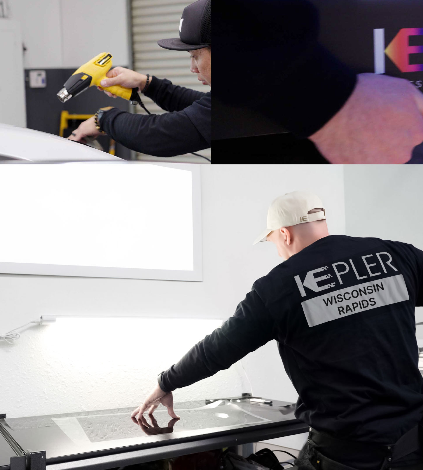 Window Tinting Specialist Cutting Film in Wisconsin Rapids, Wisconsin
