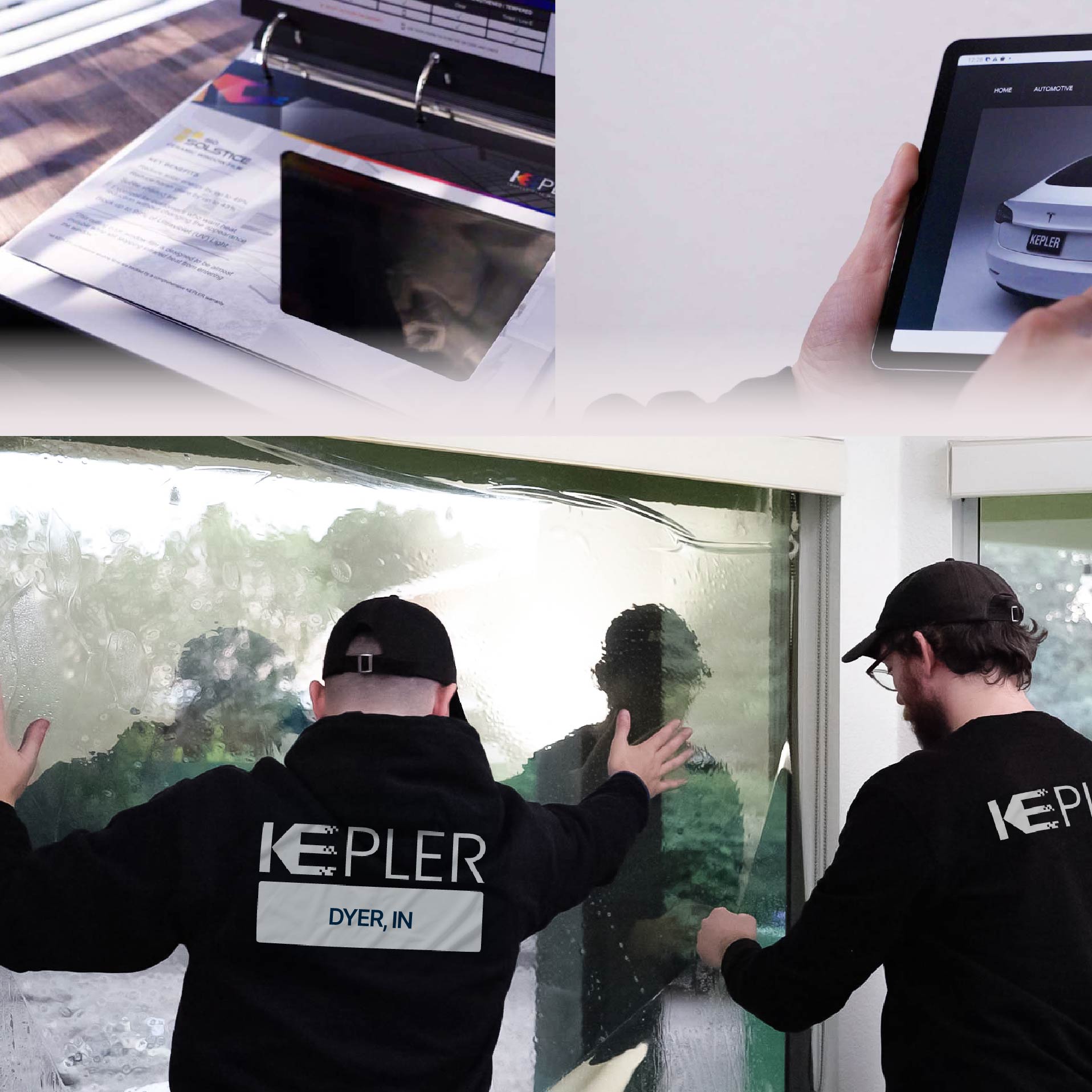 Kepler Specialist Performing Commercial Window Tinting in Dyer Dyer