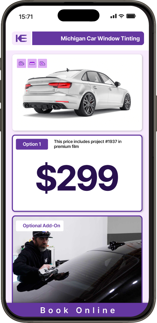 View Competitive Car Window Tinting Prices in Michigan