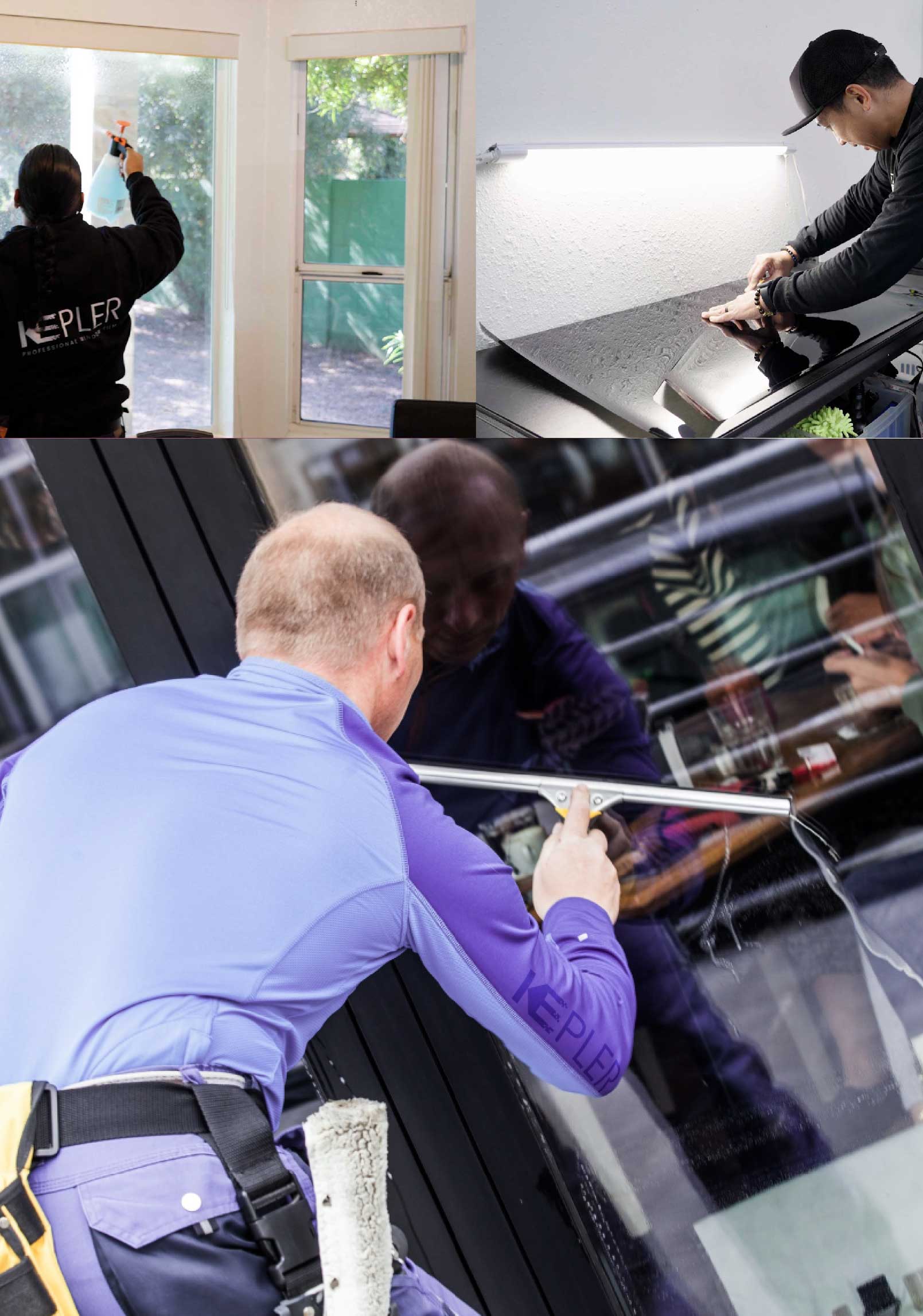 Kepler Professional Applying Anti-Graffiti Window Film to a Novi Shop Front