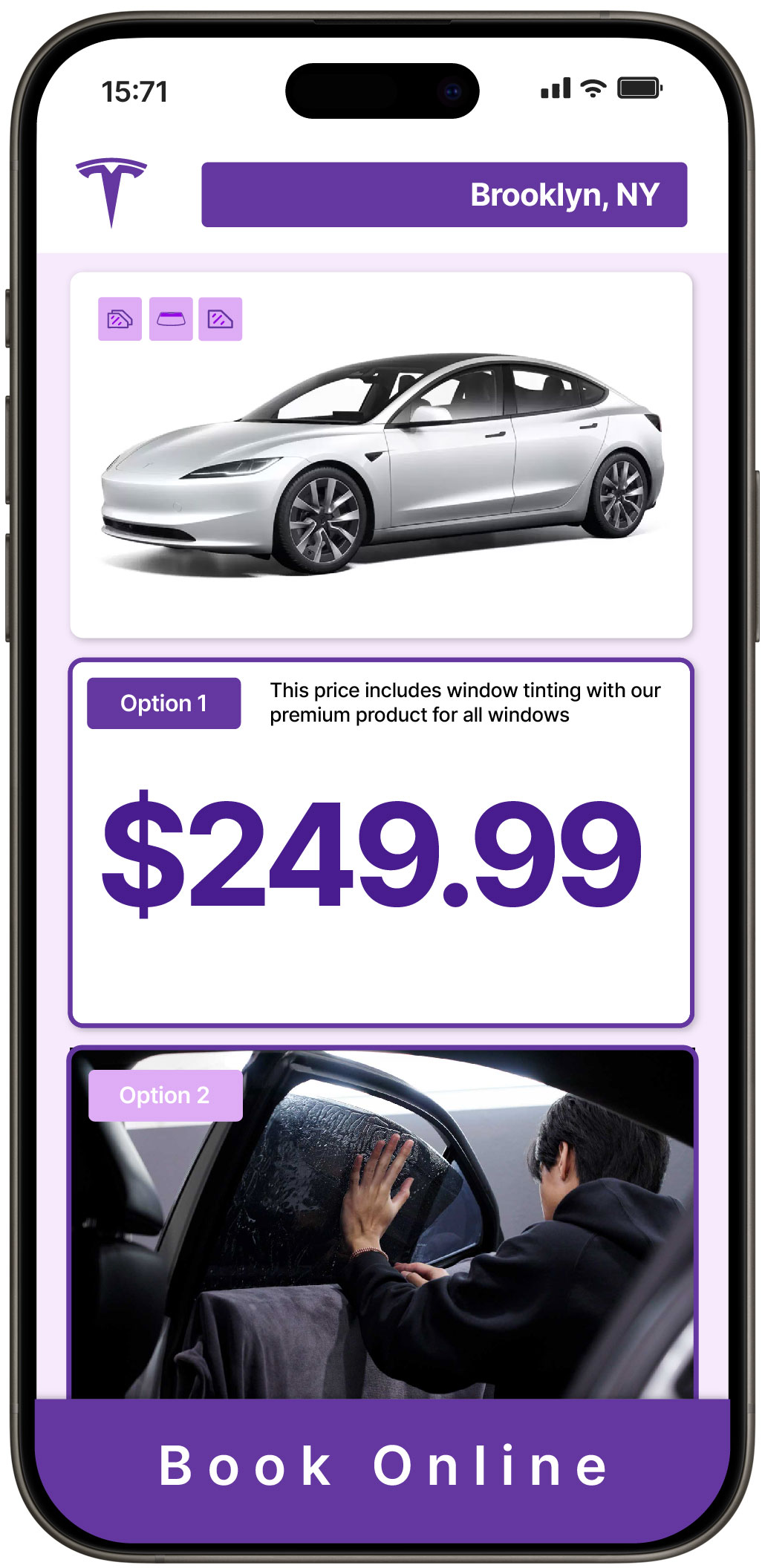 View Competitive Tesla Window Tinting Prices in Brooklyn, New York