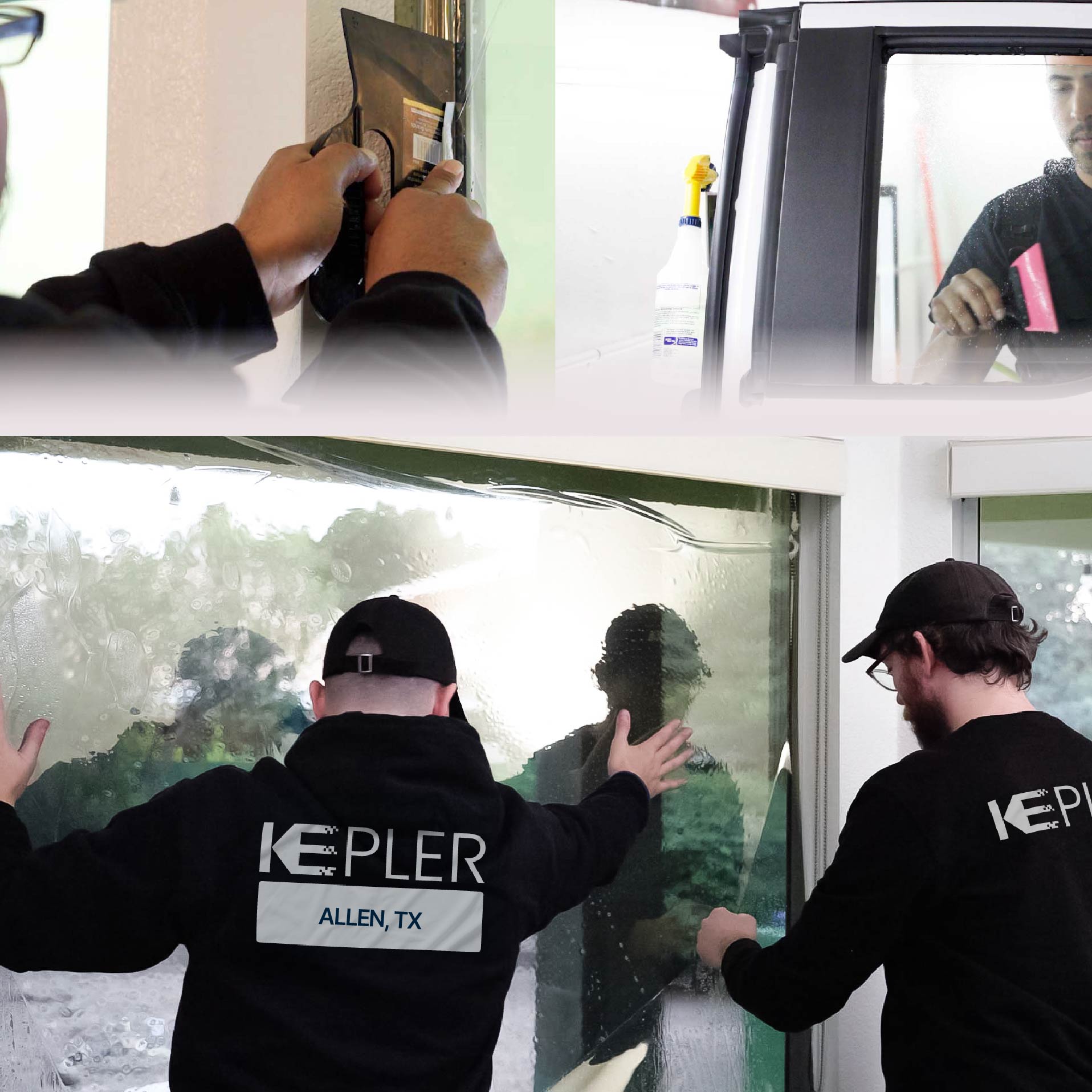 Kepler Specialist Performing Commercial Window Tinting in Allen Allen