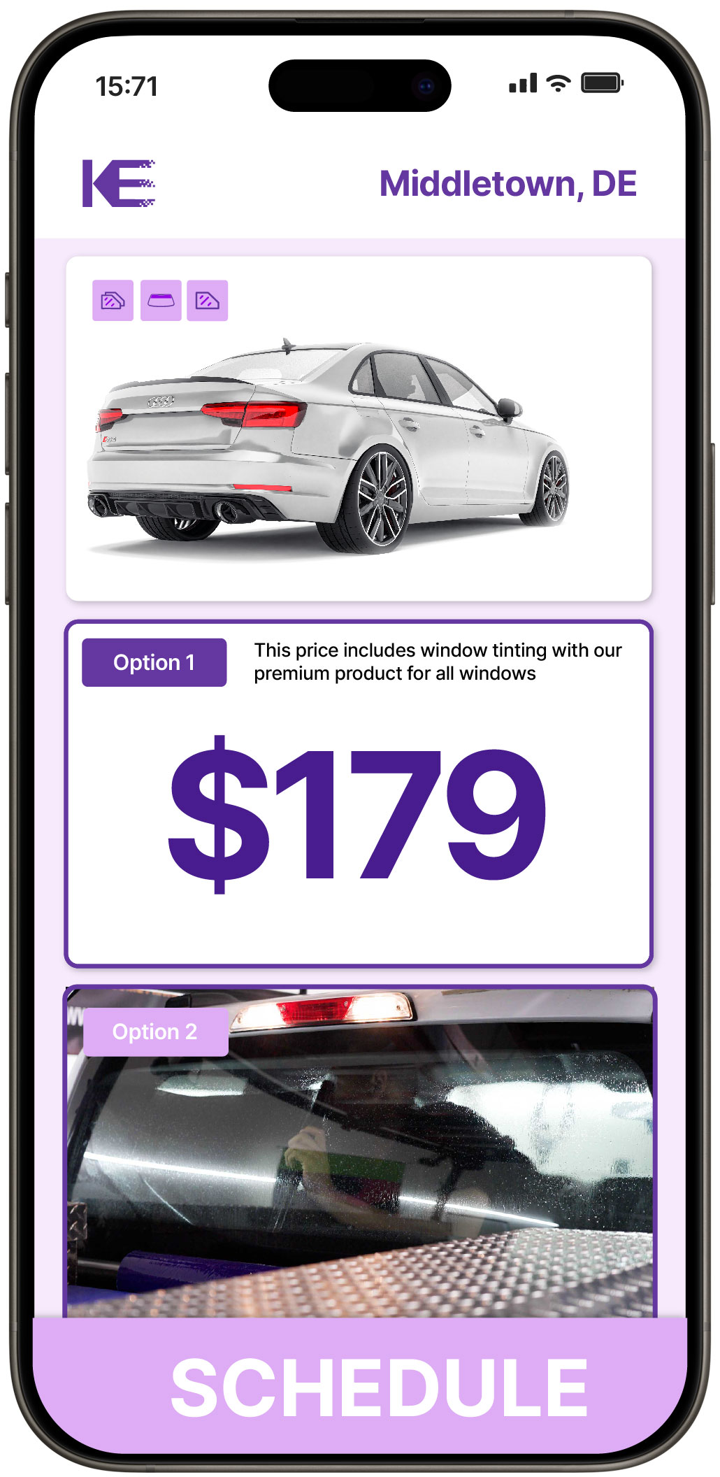 View Affordable Car Window Tinting Rates in Middletown, Delaware