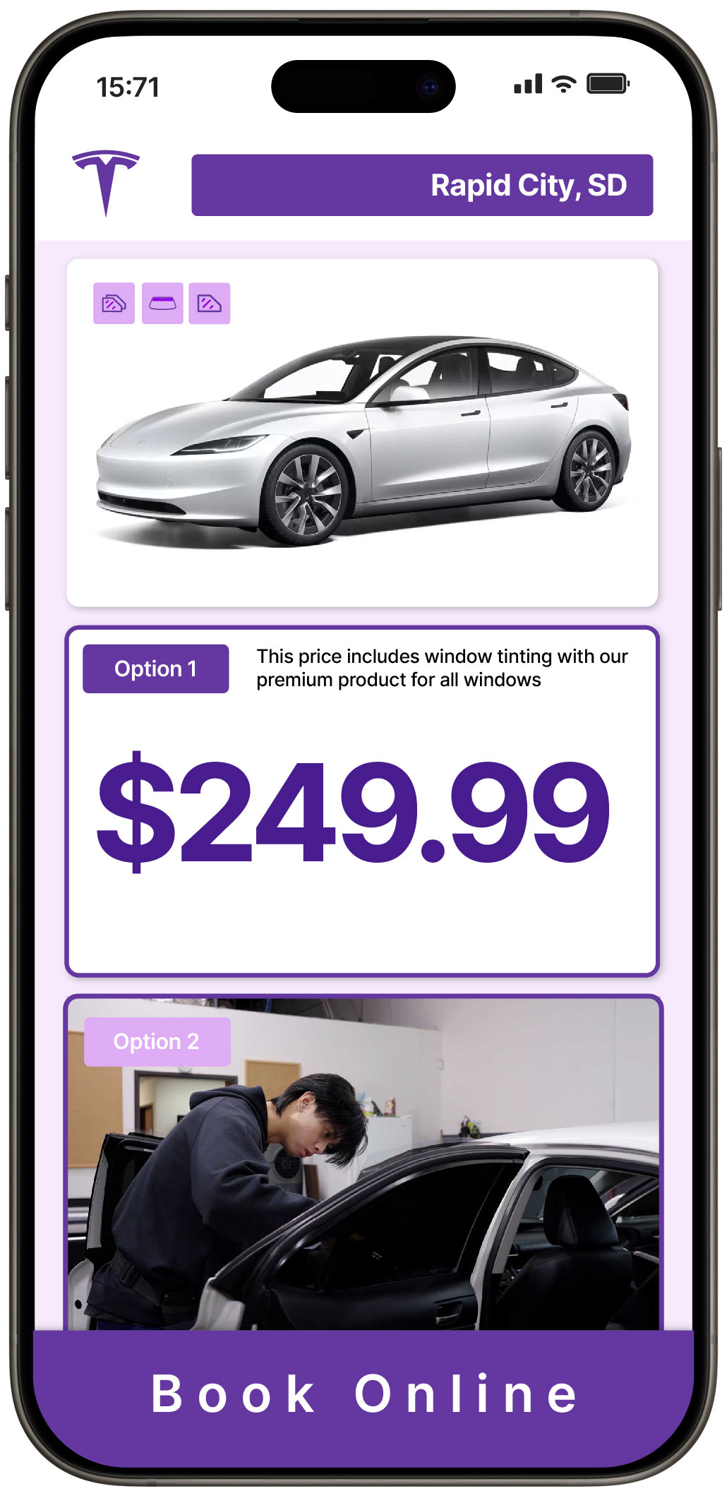 View Affordable Tesla Window Tinting Costs in Rapid City, South Dakota