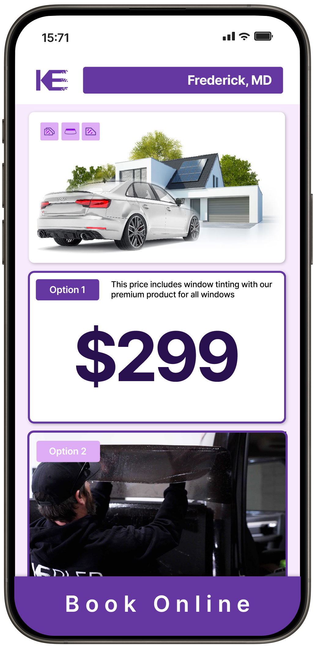 View Competitive Window Tinting Prices in Frederick, Maryland