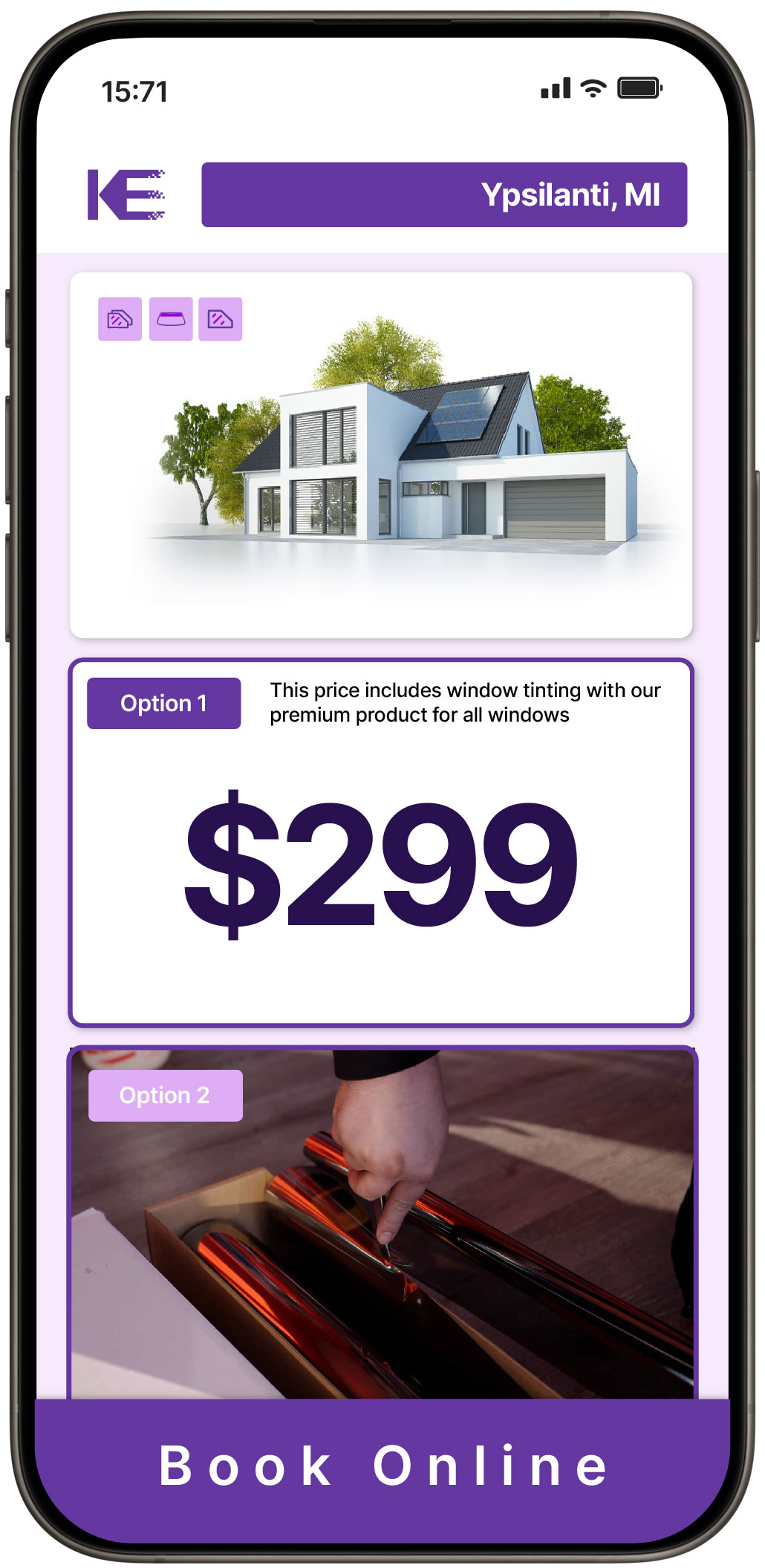 View Affordable Home Window Tinting Rates in Ypsilanti, Michigan