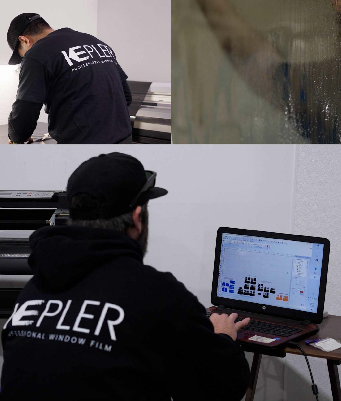 Ceramic Window Tinting Expert Cutting Film in Paramount, California