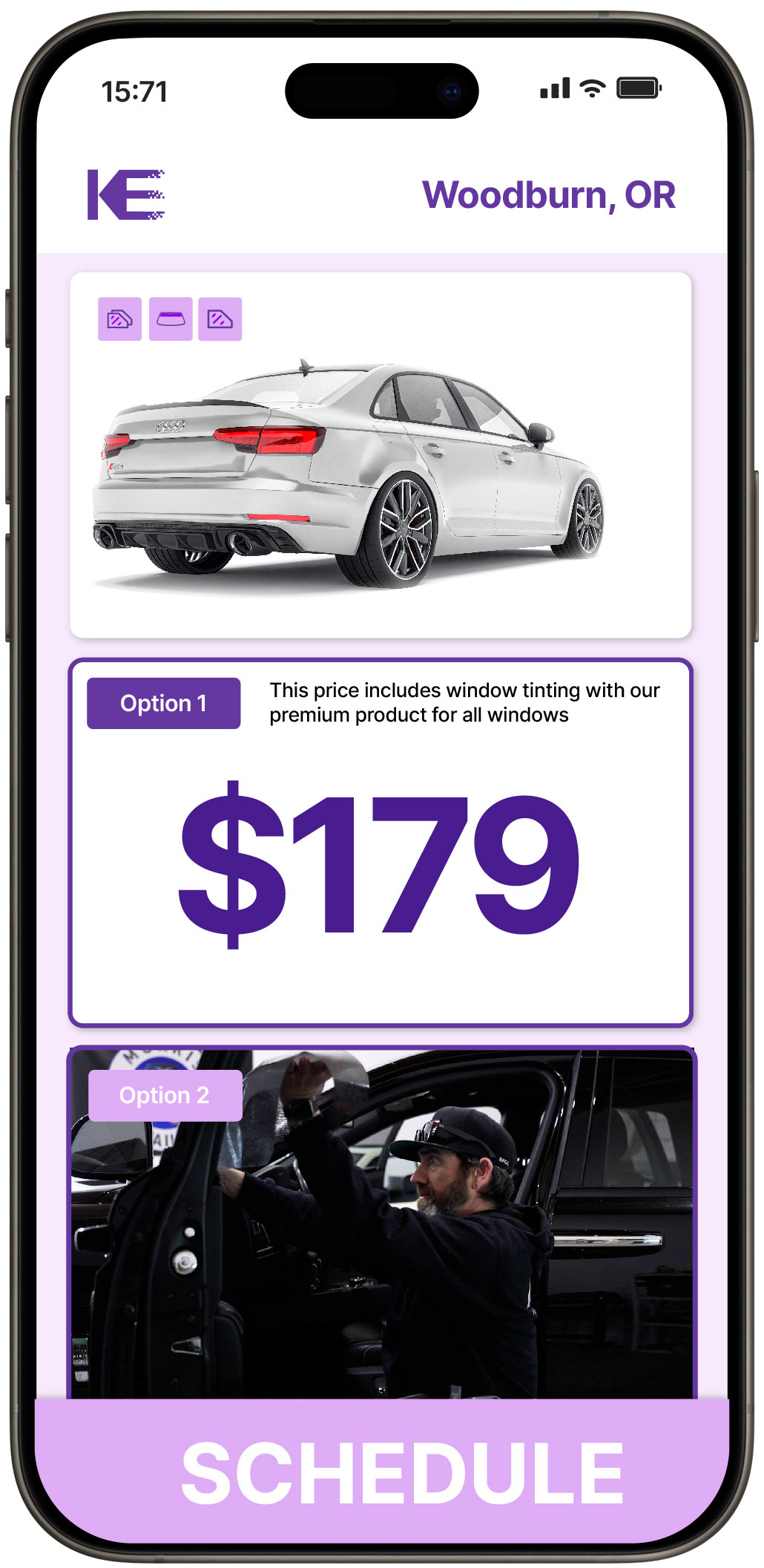 View Competitive Car Window Tinting Costs in Woodburn, Oregon