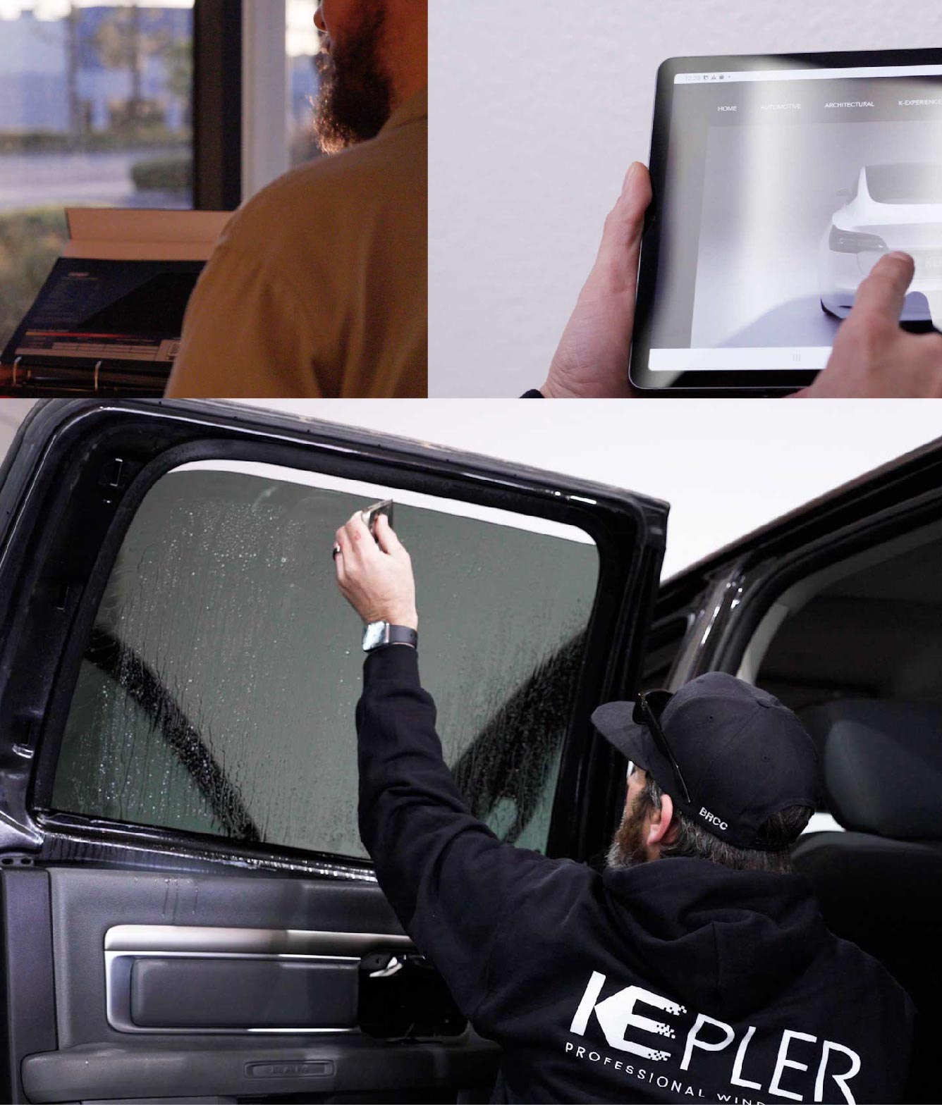Kepler Window Tinting Specialists at Work in Chino Hills, California