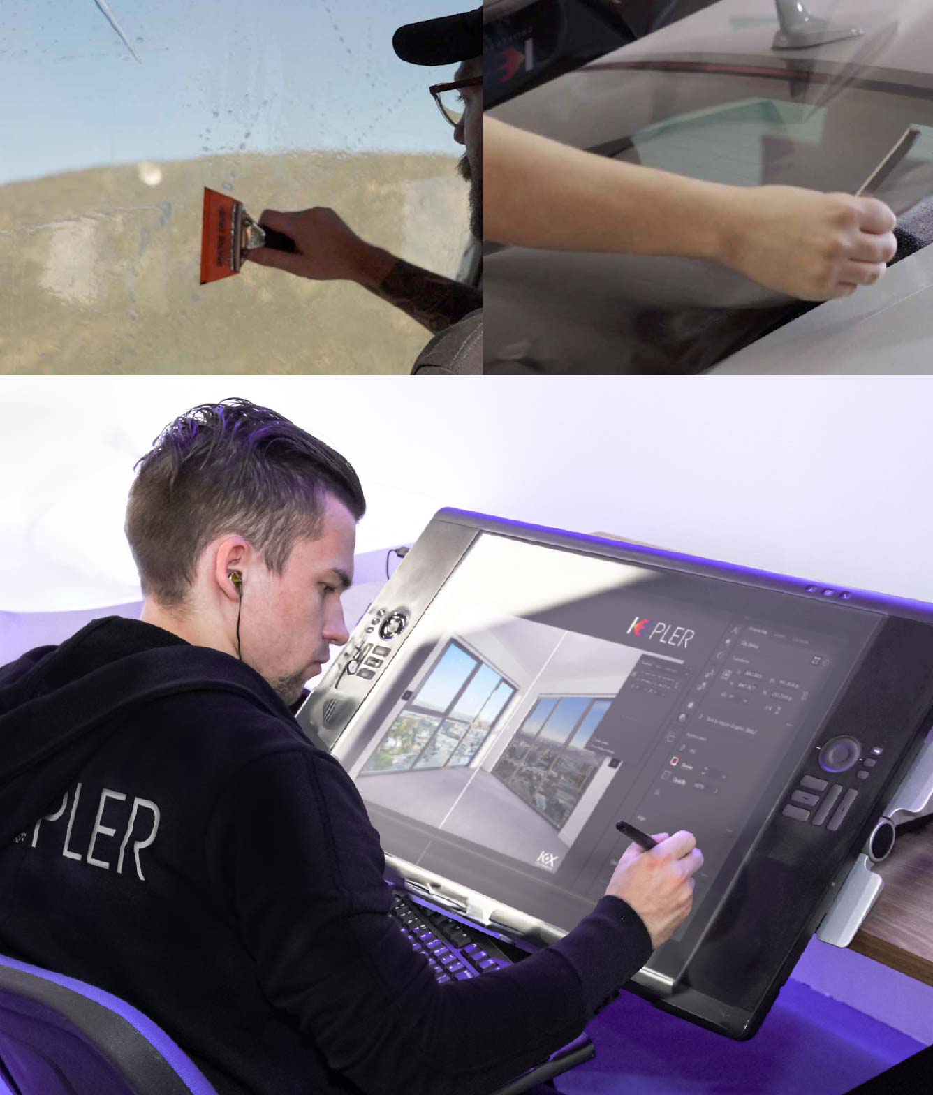 Kepler Specialist Performing Commercial Window Tinting in Euclid Euclid