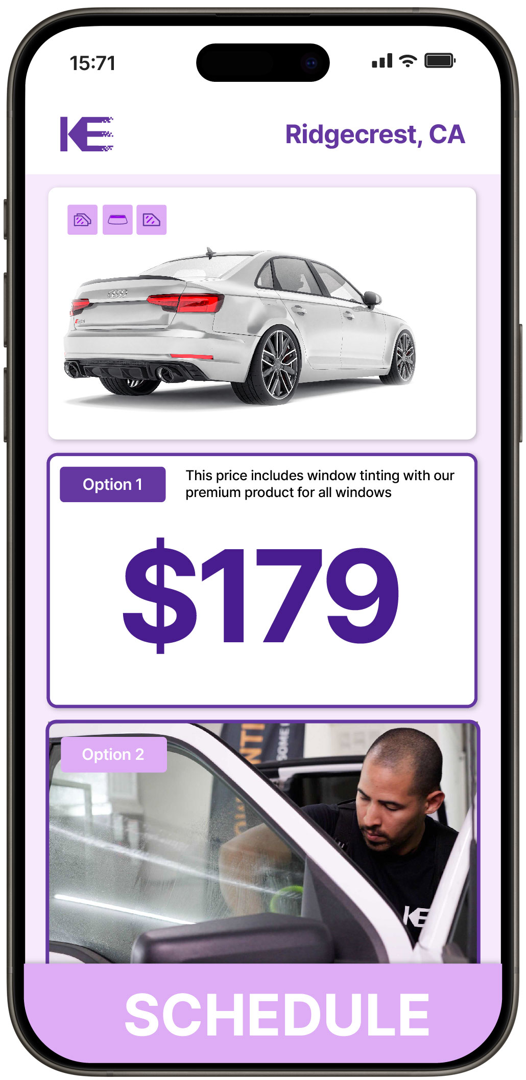 View Competitive Car Window Tinting Rates in Ridgecrest, California