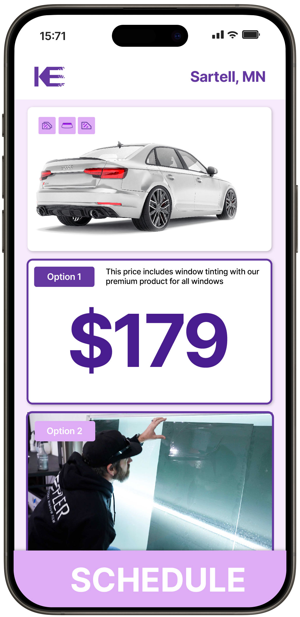 View Affordable Car Window Tinting Rates in Sartell, Minnesota