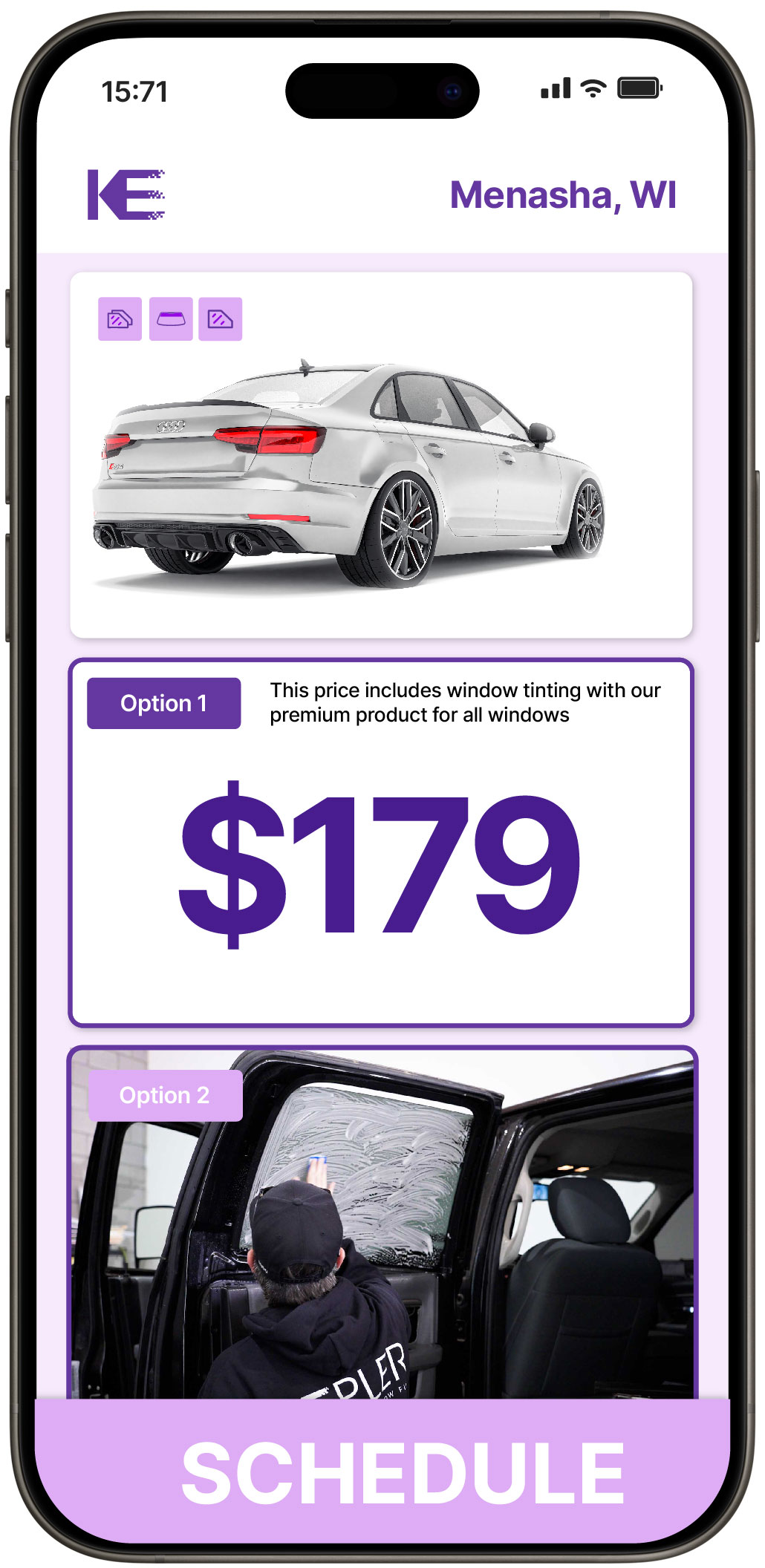 View Reasonable Car Window Tinting Costs in Menasha, Wisconsin
