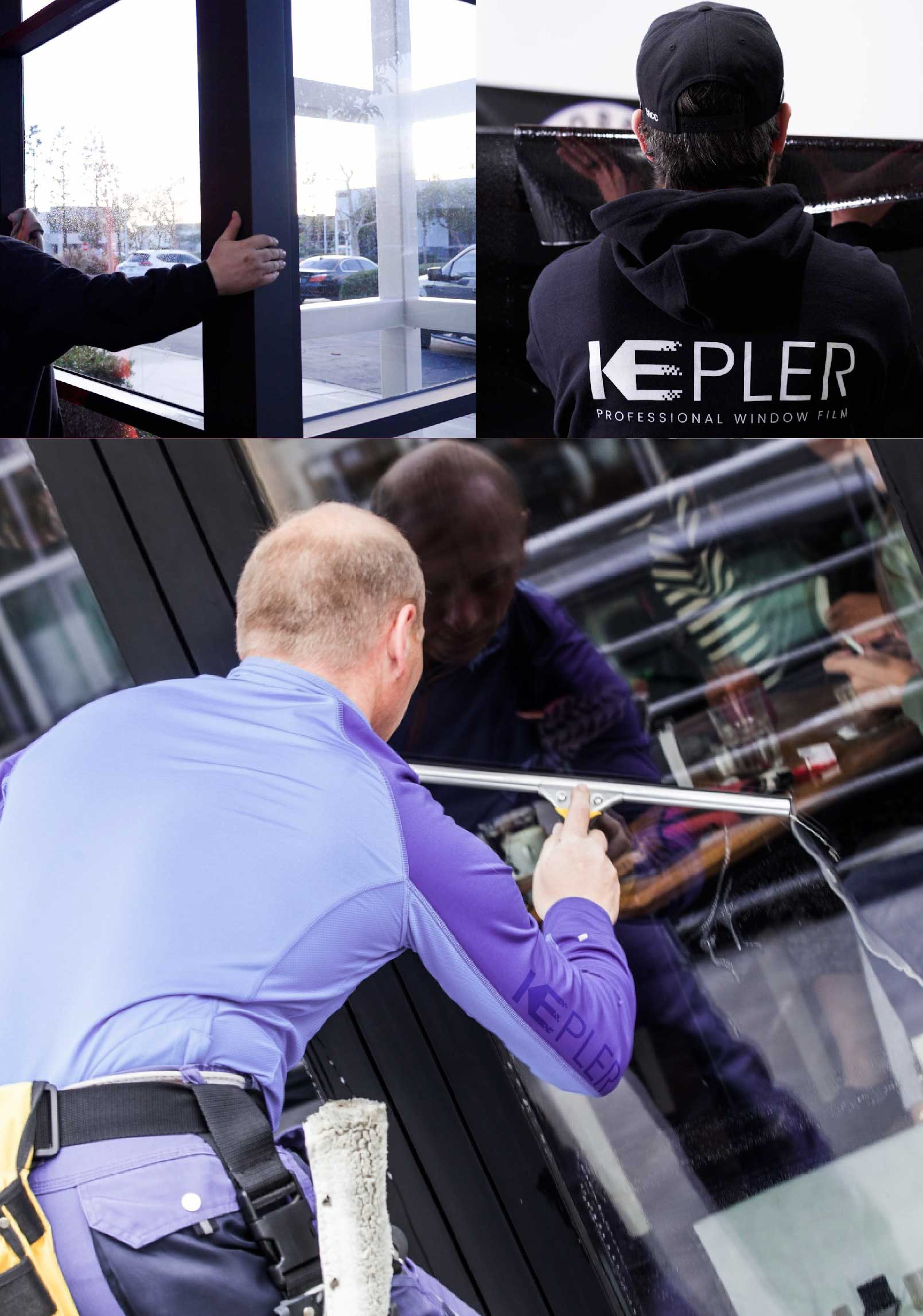 Kepler Expert Applying Anti-Graffiti Window Film to a Menomonie Shop Front
