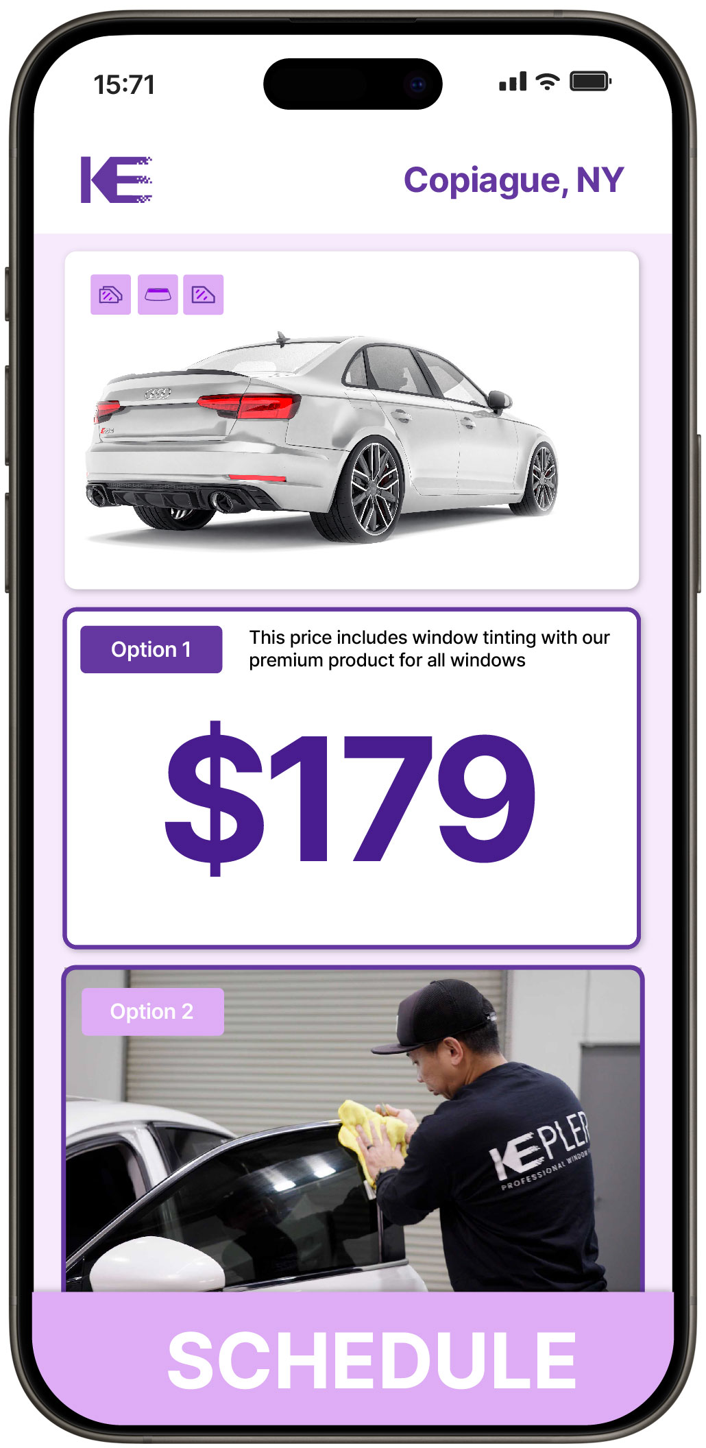 View Affordable Car Window Tinting Prices in Copiague, New York