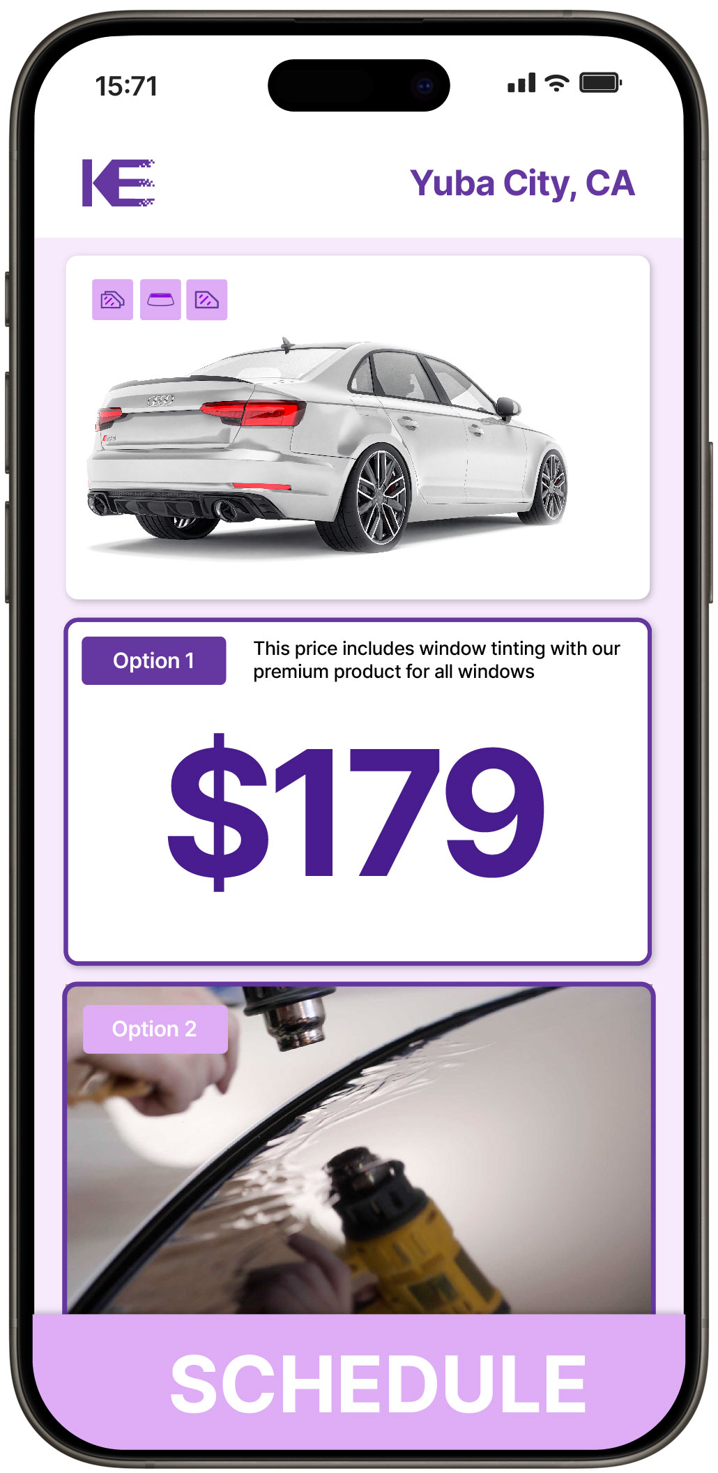 View Affordable Car Window Tinting Prices in Yuba City, California
