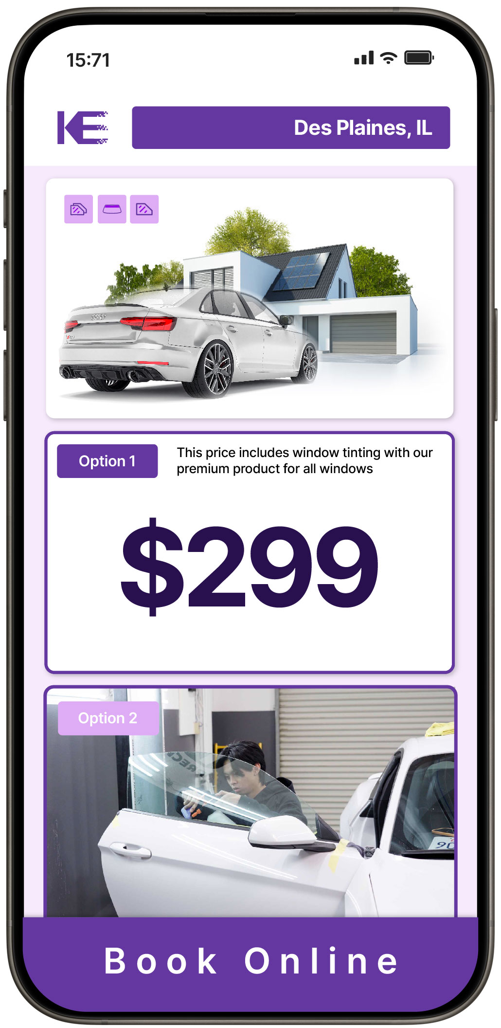 View Affordable Tesla Window Tinting Costs in Round Lake, Illinois